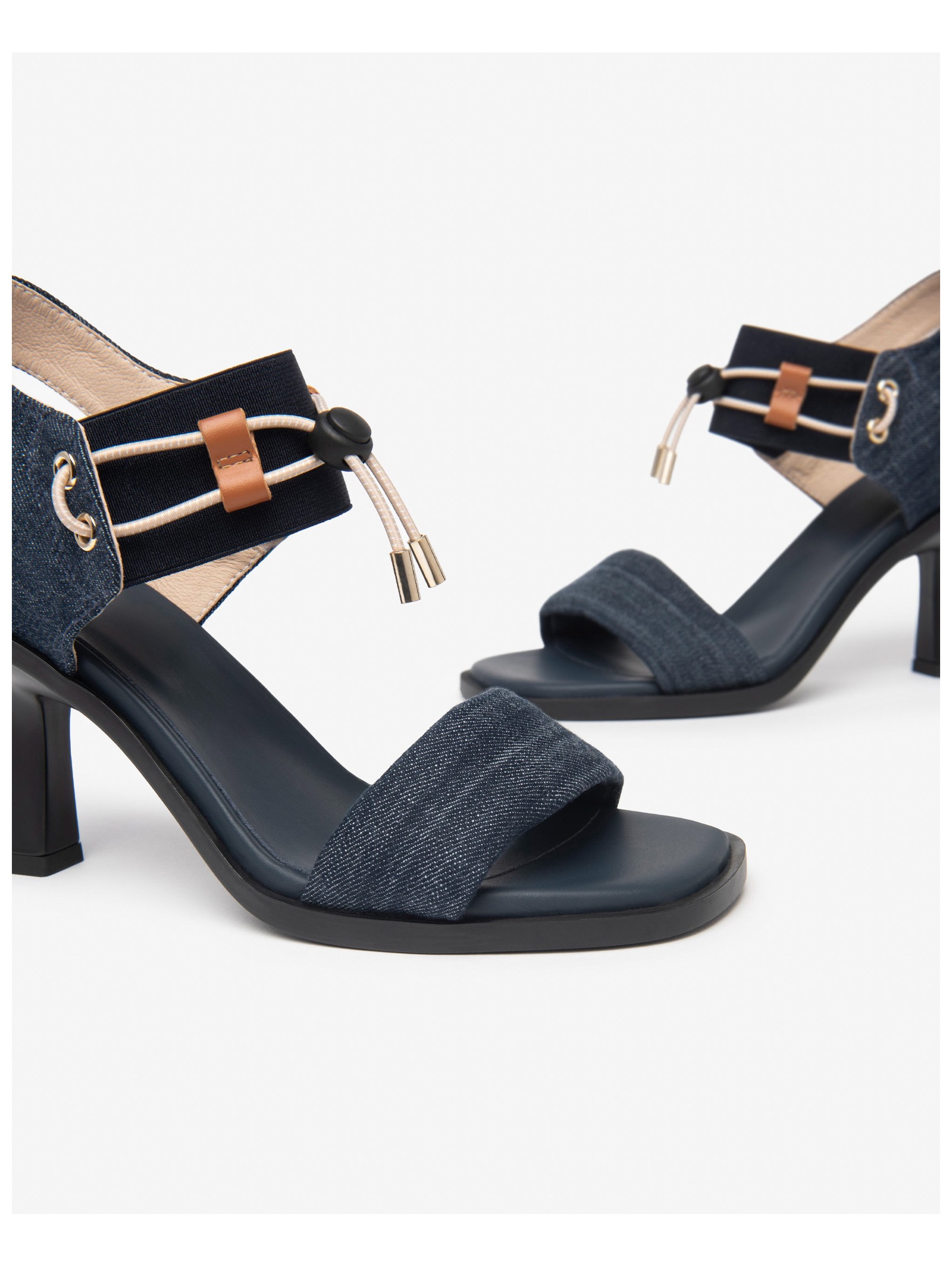 Nero Giardini High-Heel-Sandalette »Nero Giardini Sandalen Leder/Textil«