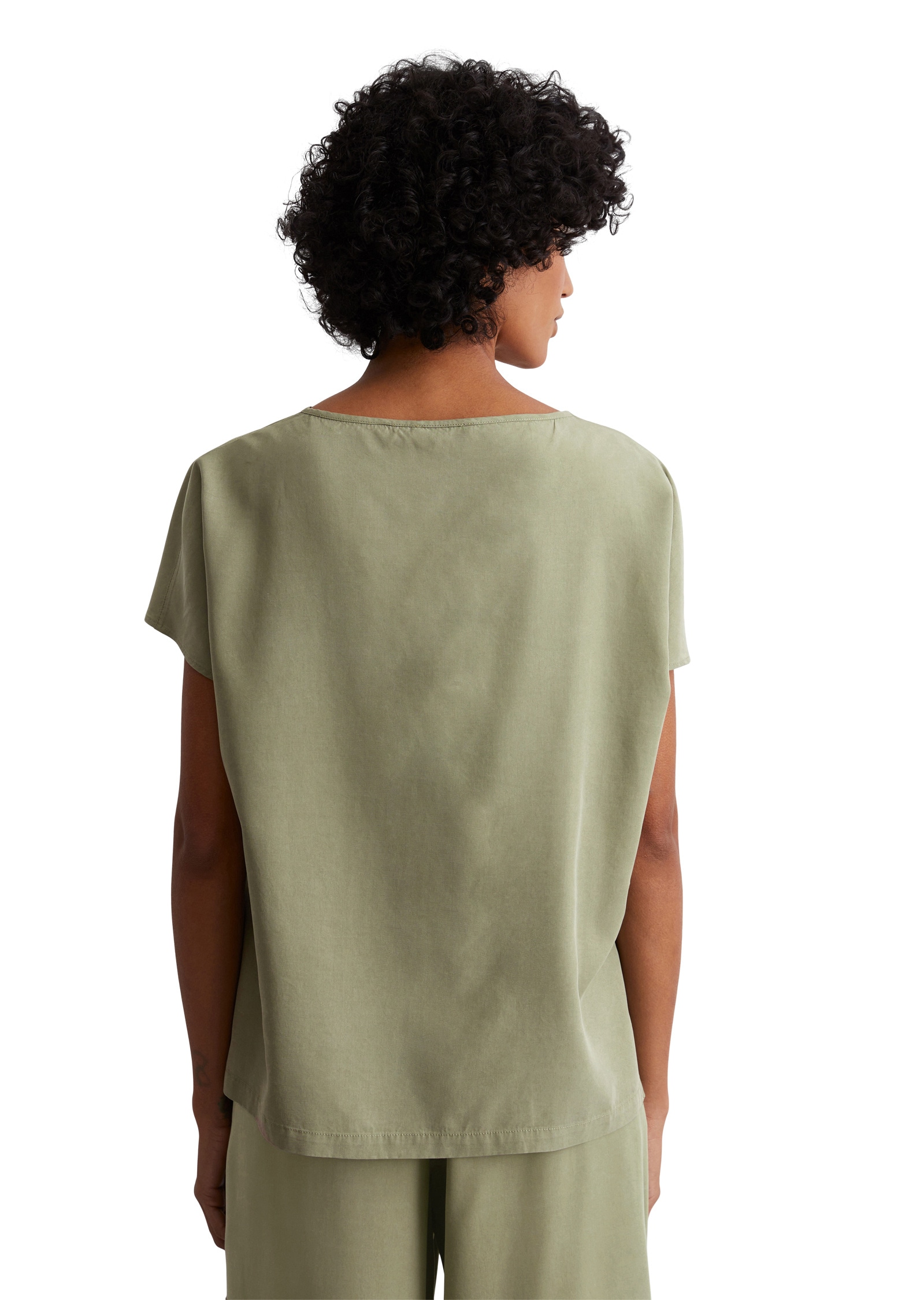 Marc O'Polo Kurzarmbluse »aus TENCEL™ Lyocell«