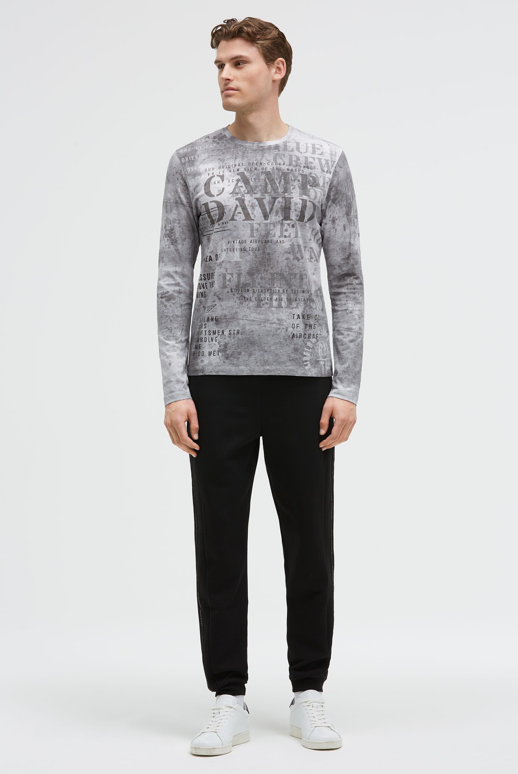 Thumbnail - CAMP DAVID Langarmshirt aus Baumwolle