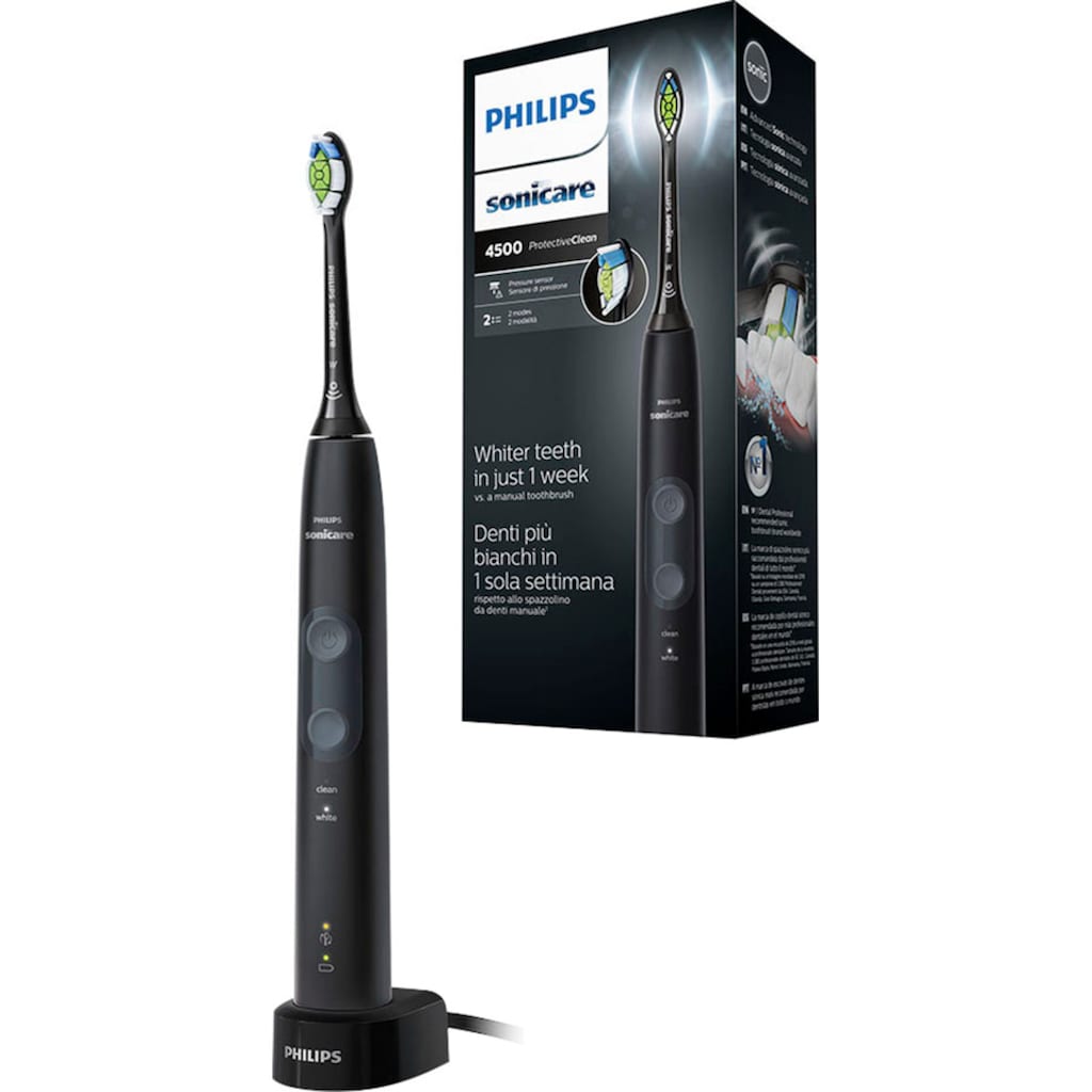 Philips Sonicare Elektrische Zahnbürste »ProtectiveClean 4500 HX6830/44«, 1 St. Aufsteckbürsten