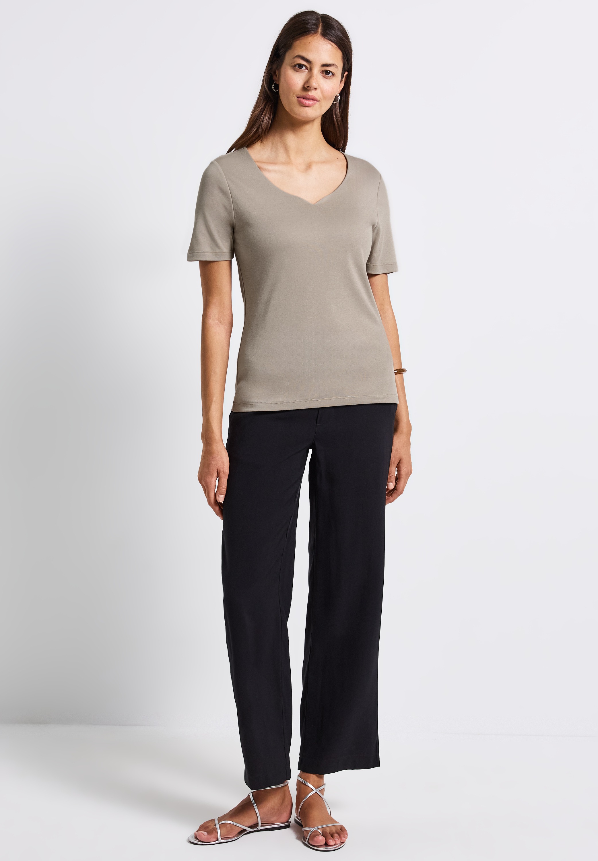 STREET ONE T-Shirt, im soften Baumwoll-Mix