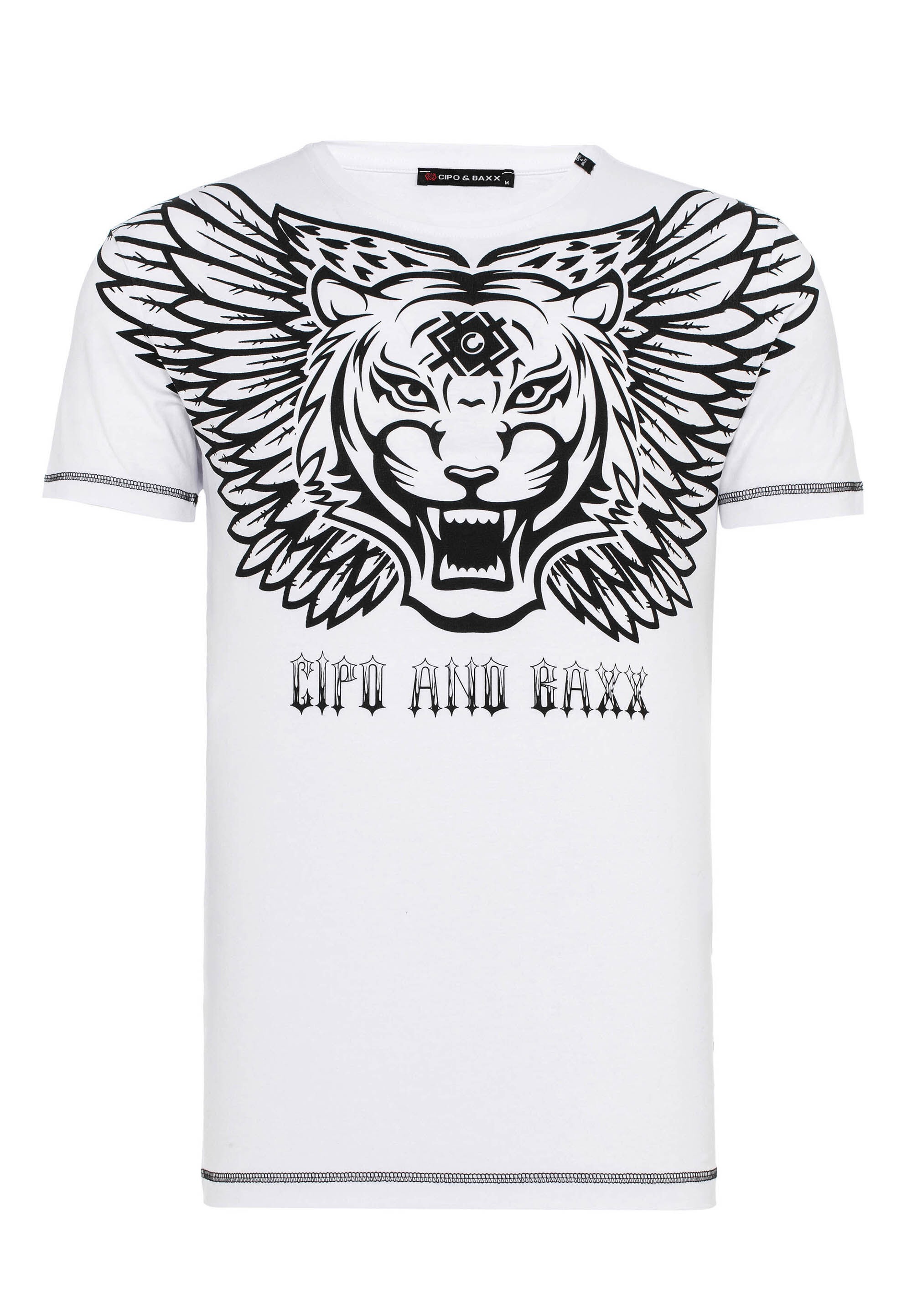 Cipo & Baxx T-Shirt "T-Shirt", mit trendigem Frontprint als Highlight günstig online kaufen