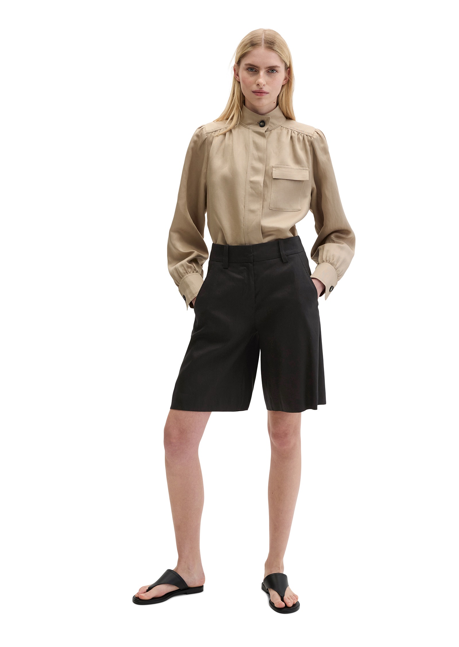 Marc O'Polo Shorts »aus Viskose-Leinen-Stretch«