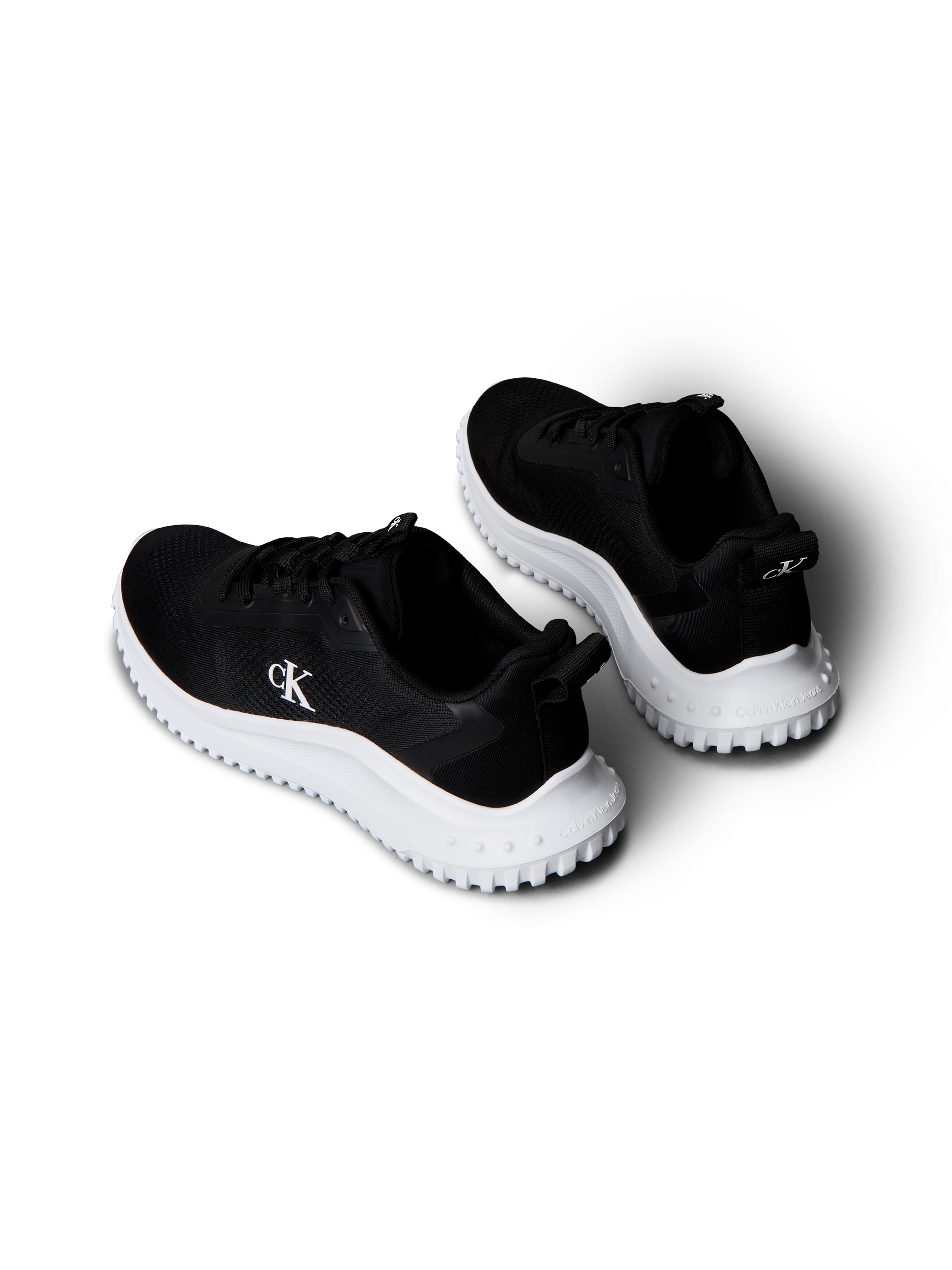 Calvin Klein Jeans Sneaker »EVA RUNNER DRAWSTRING MIX MG«, Freizeitschuh, Runner Sneaker, Schnürschuh mit seitlichem CK-Logo