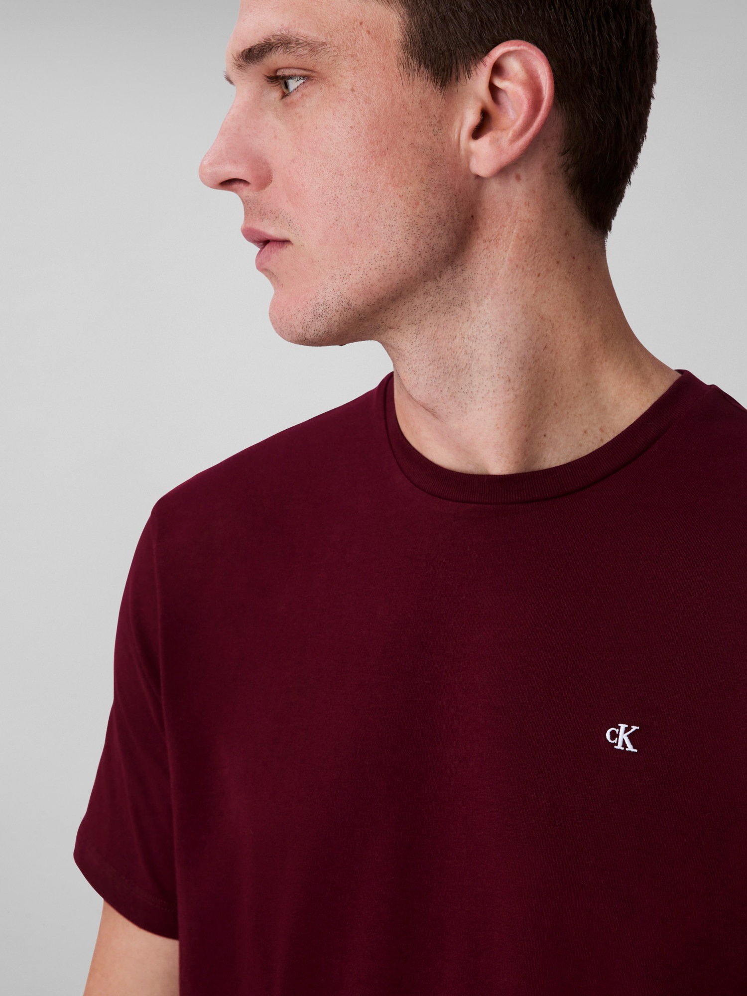 Thumbnail - Calvin Klein Jeans T-Shirt "SS SMOOTH CTTN SOLID CREWNK TEE" mit Logo