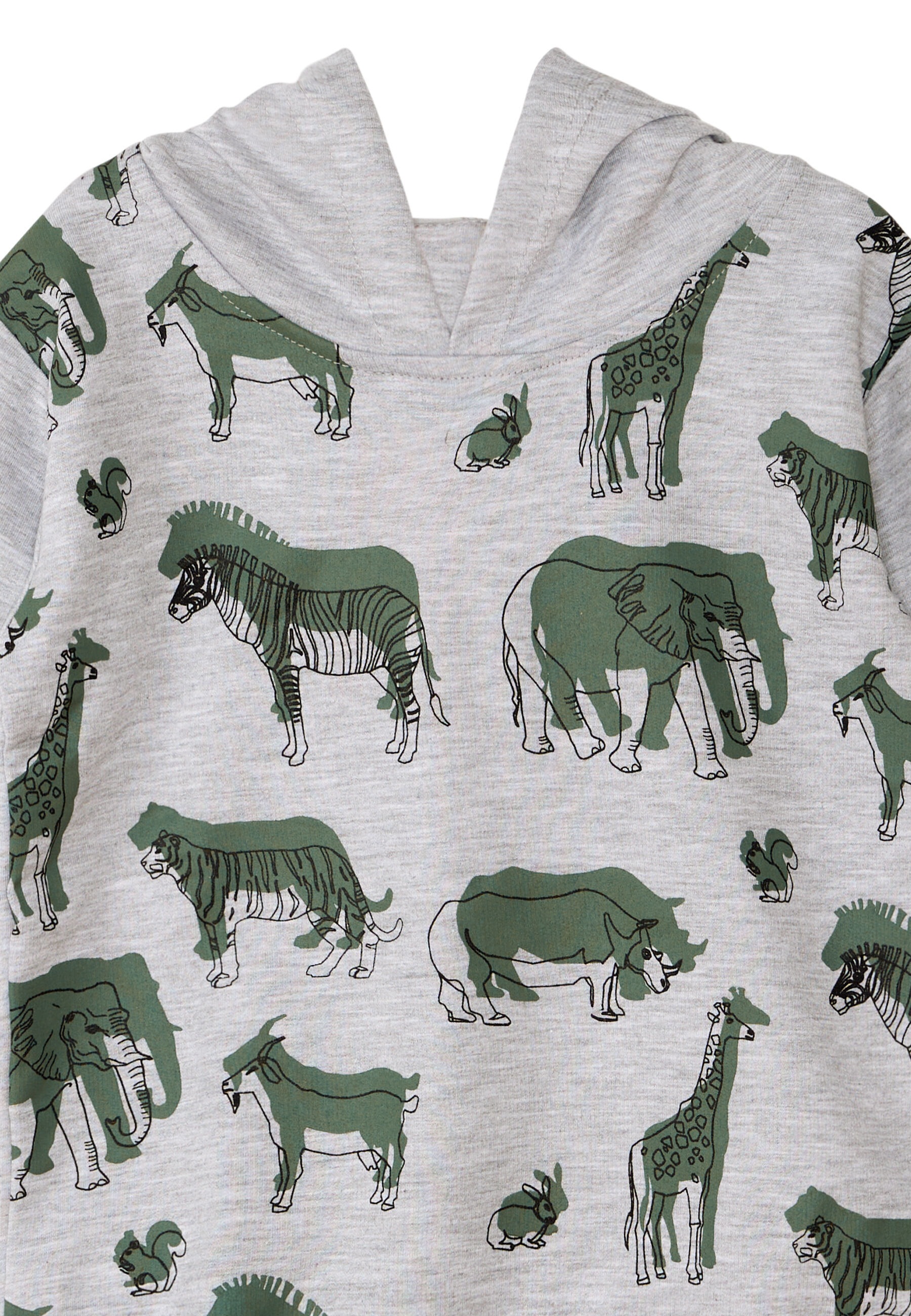 Denokids Hausanzug »LMG Animals«, (2 tlg.), mit Kapuze