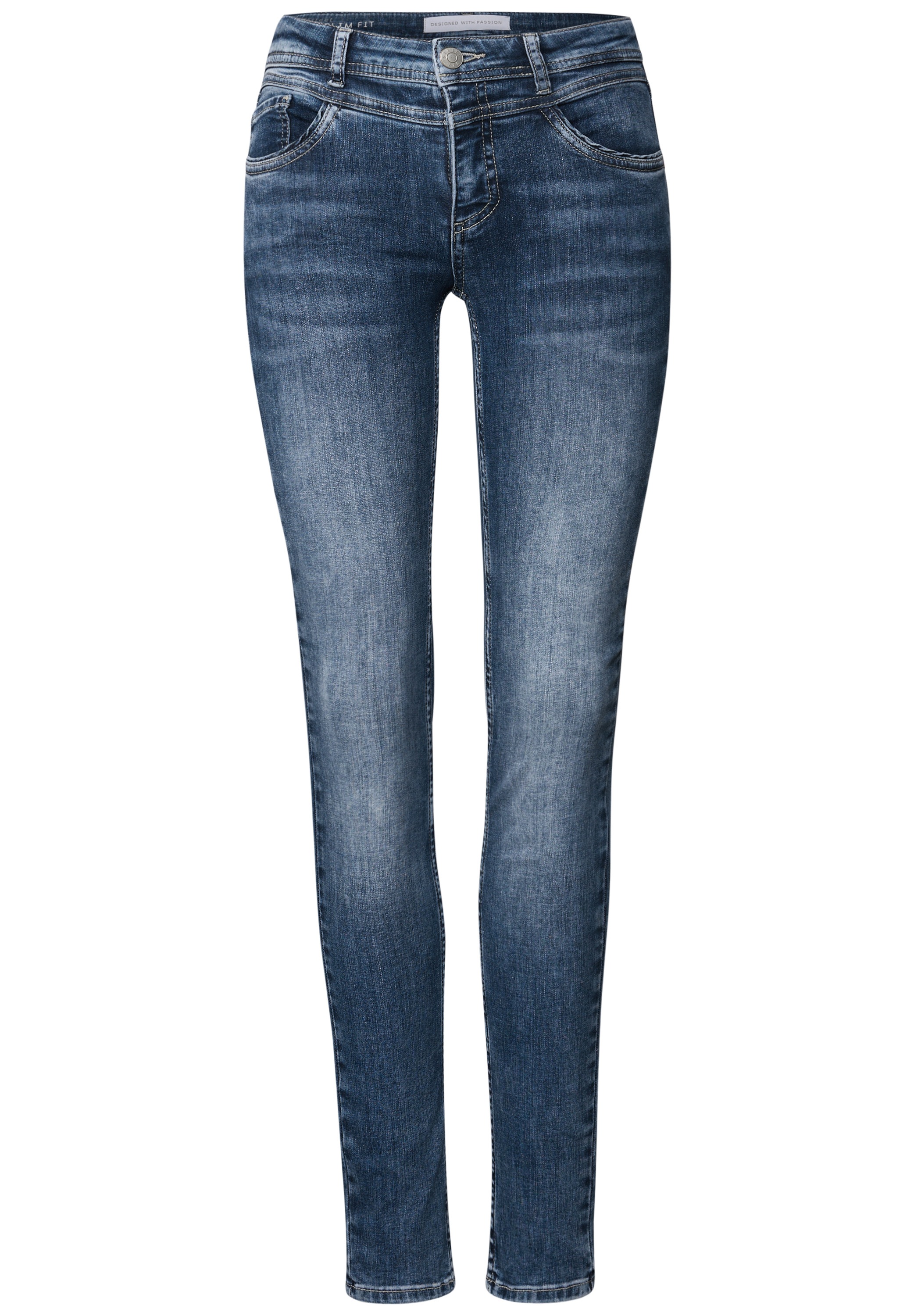 STREET ONE Slim-fit-Jeans, Middle Waist