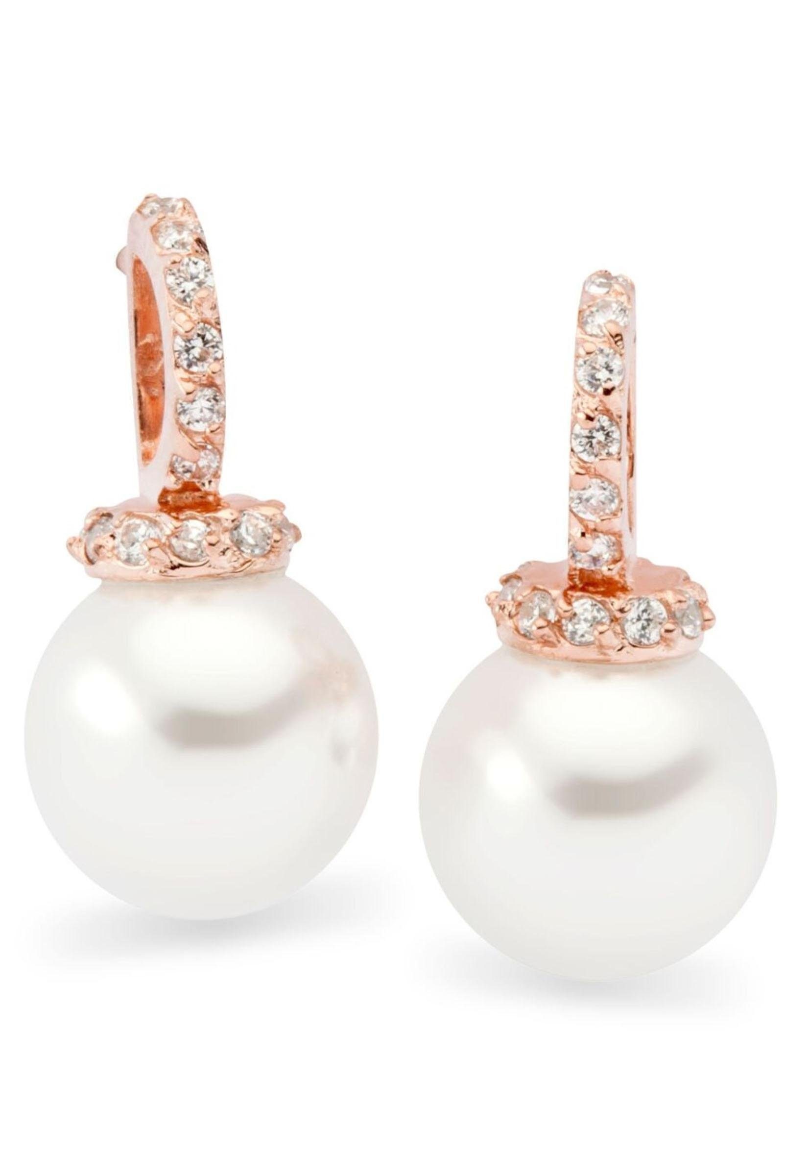 NANA KAY Paar Ohrstecker »Fashion Pearl, ST1055«, mit Zirkonia und Muschelkernperlen kaufen
