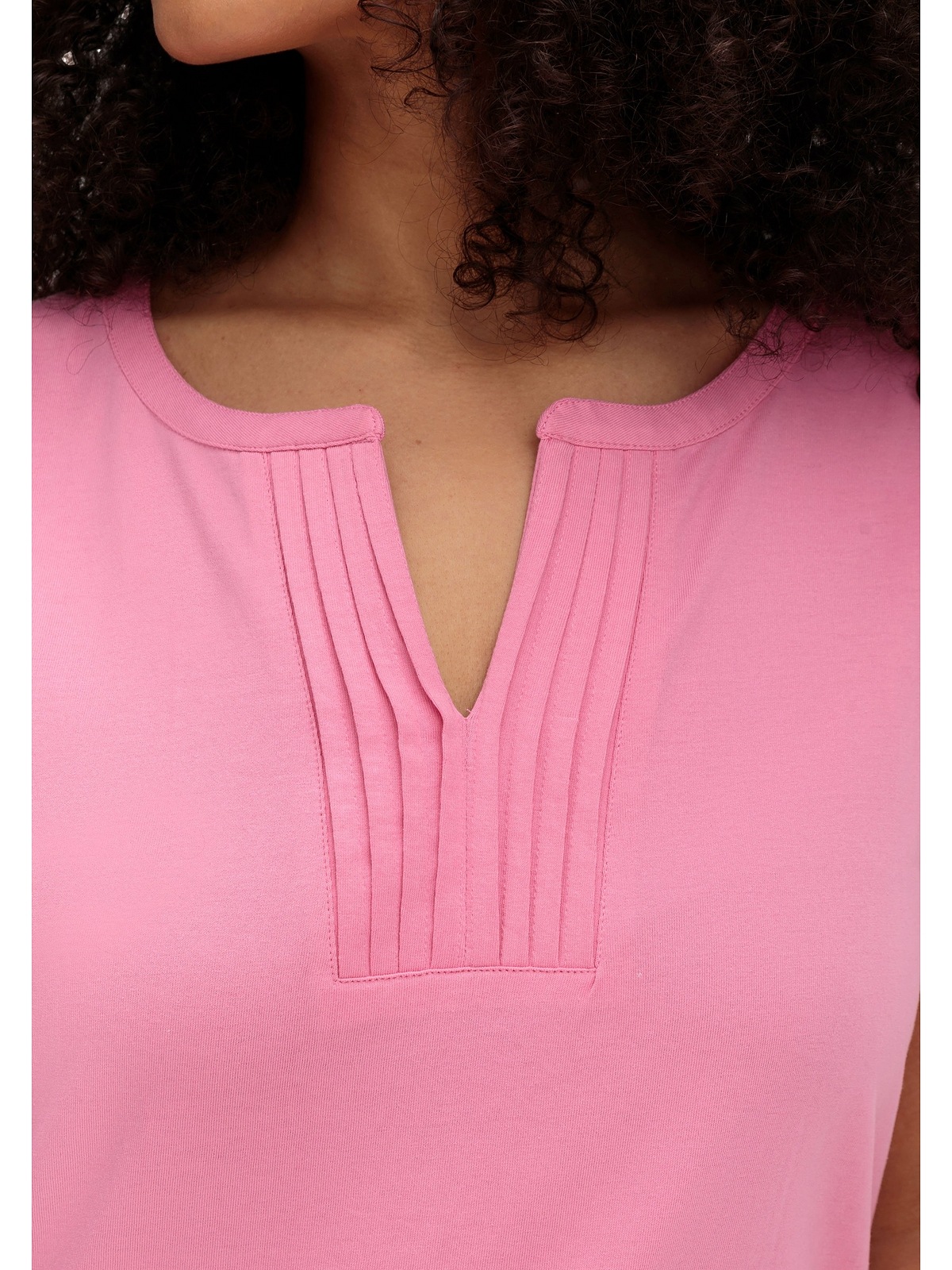 Sheego Tanktop »Große Größen«, aus Jersey, mit Biesen am Ausschnitt