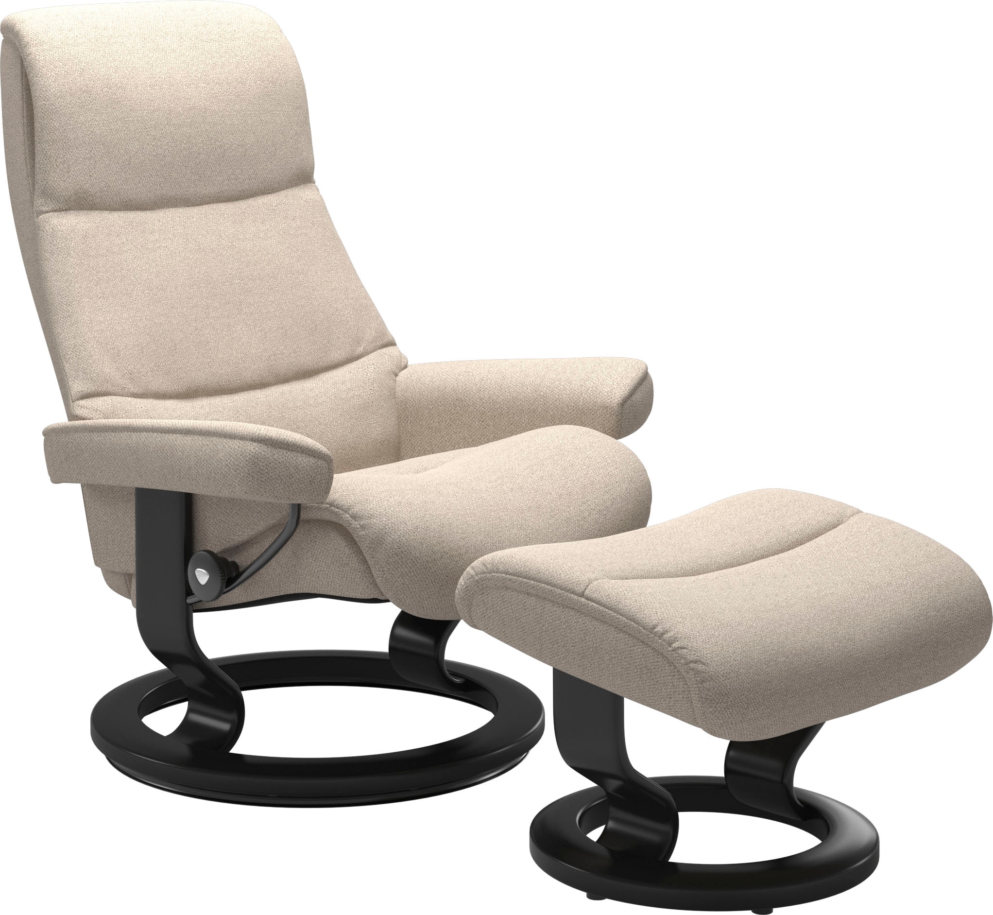 | mit Stressless® kaufen Classic Relaxsessel Relaxsessel Base, (Set, mit »View«, M,Gestell BAUR Hocker), Schwarz Größe