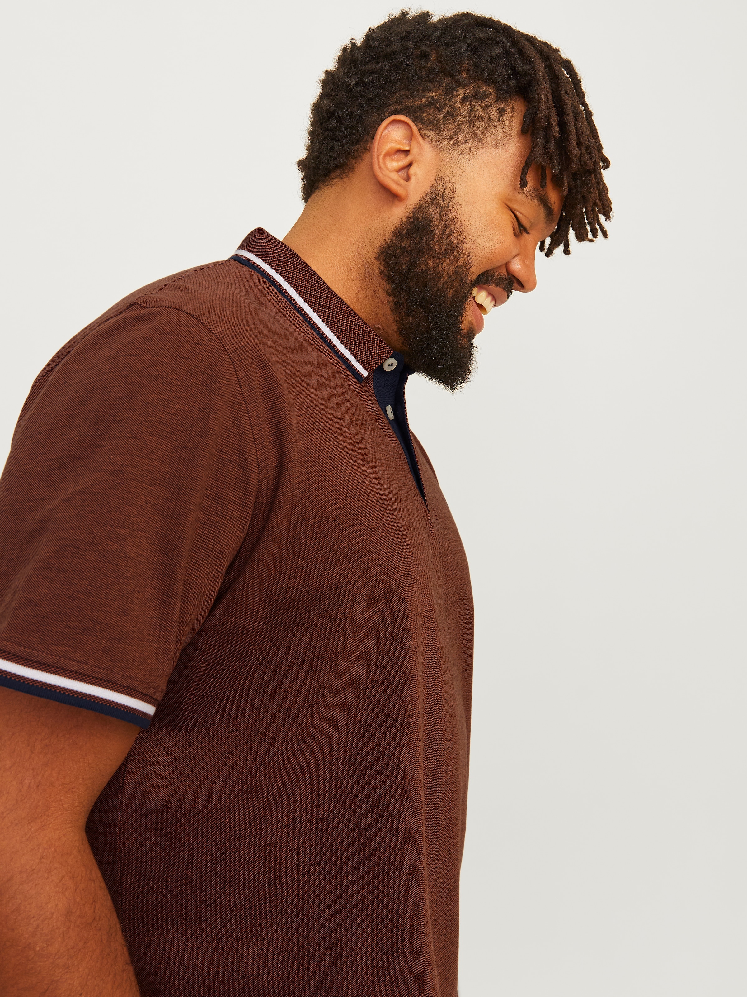 Jack & Jones PlusSize Poloshirt "JJEPAULOS POLO SS NOOS PLS", mit Logo Stic günstig online kaufen