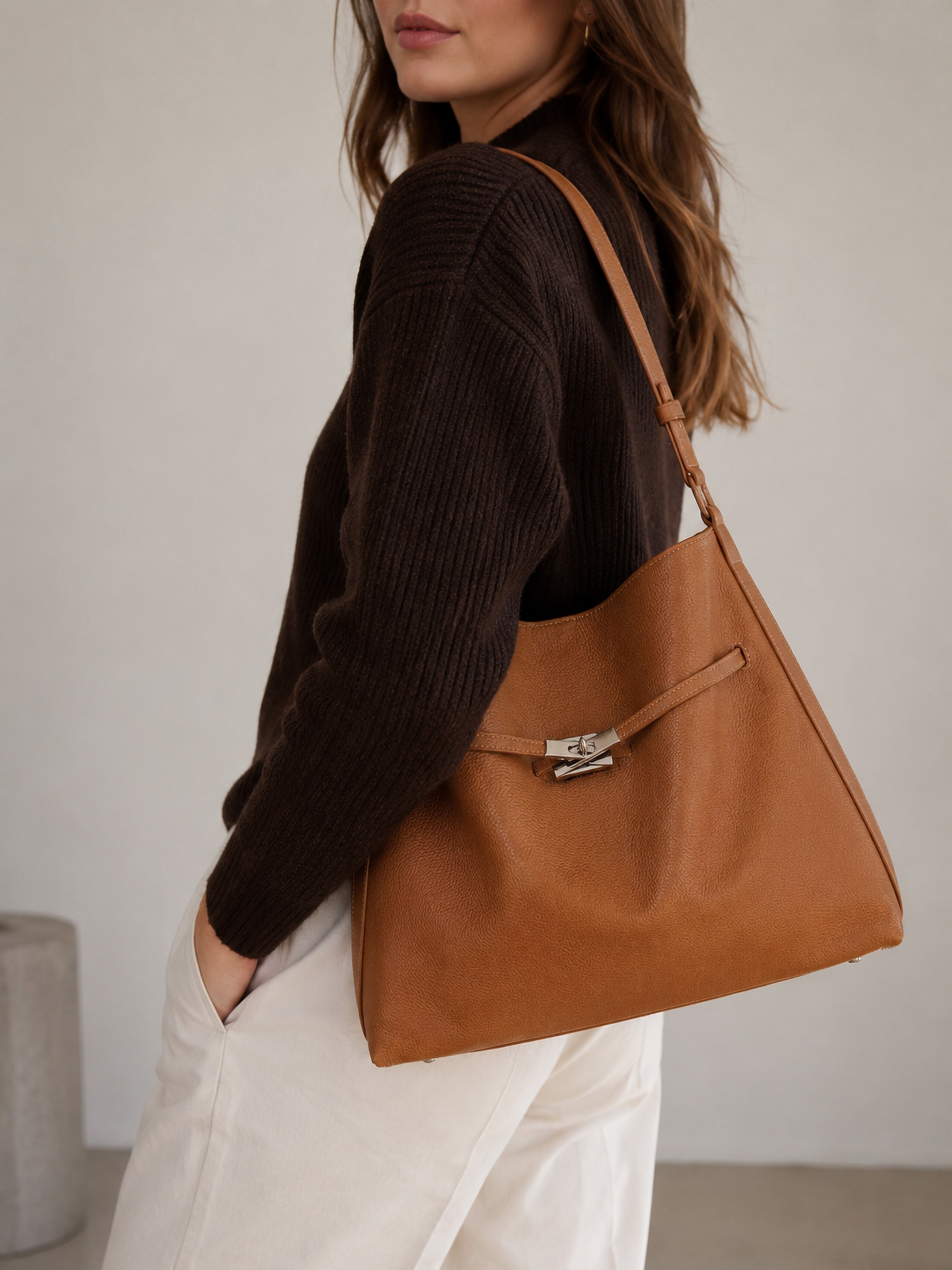 COLLEZIONE ALESSANDRO Schultertasche »Milano« aus softem Leder, Made in Italy