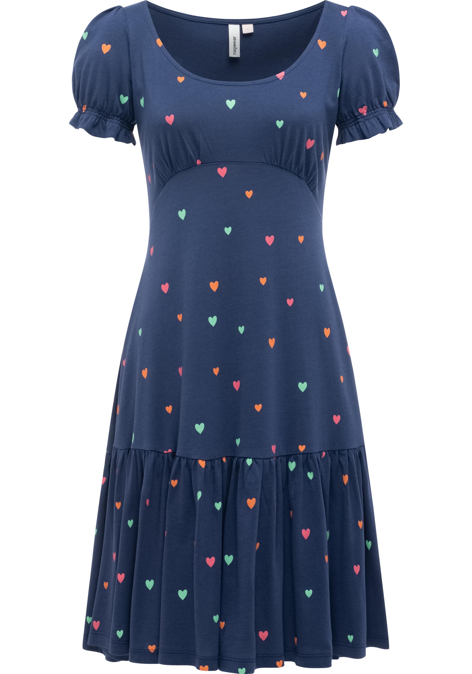 Ragwear A-Linien-Kleid "Orise Print" Ohne Taschen Knielanges verspieltes Sommerkleid