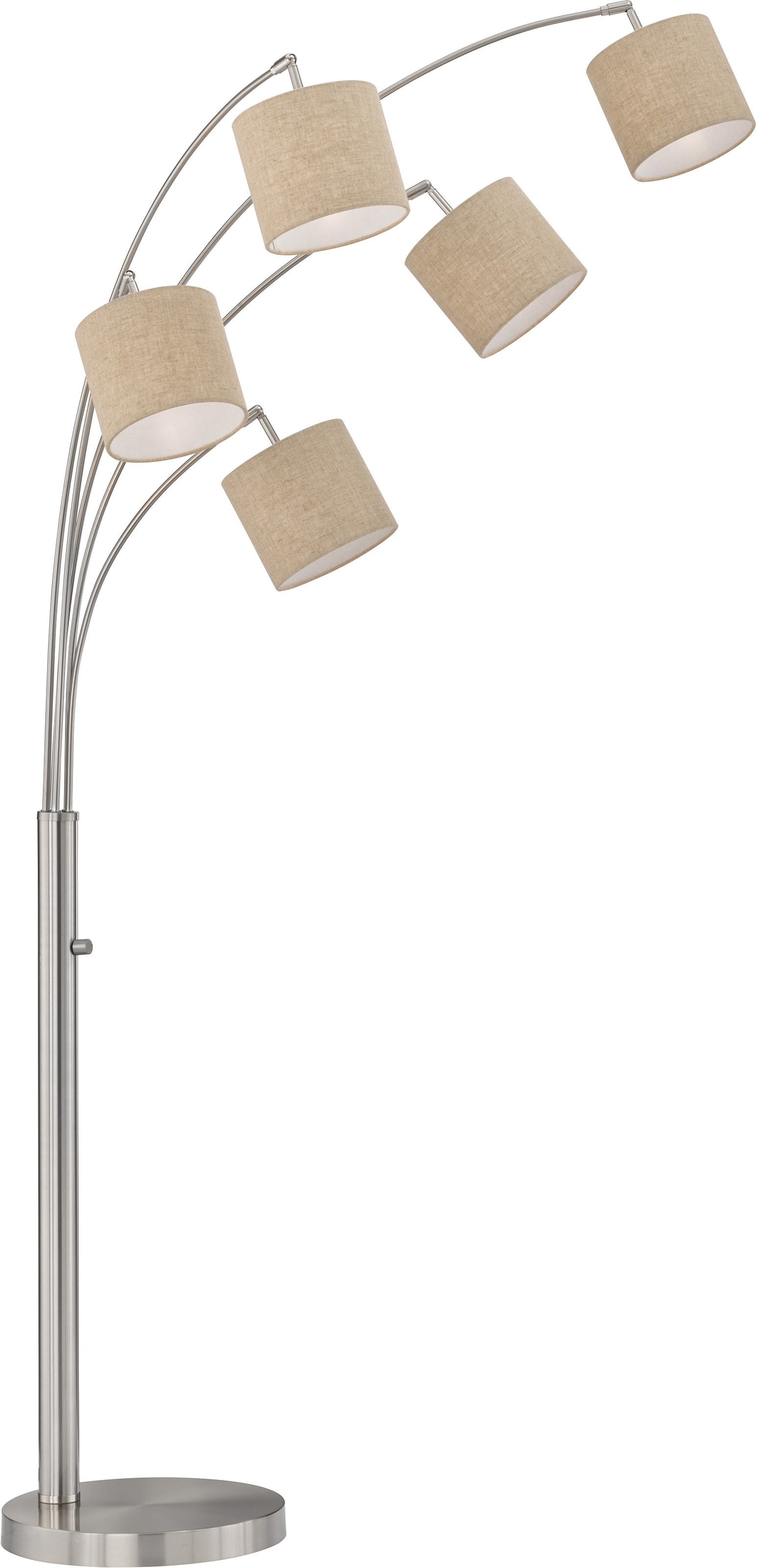 SalesFever Stehlampe »Noa«, bewegliche Glasschirm, flammig-flammig, Arme Dimmschalter, 5 mit Marmorfuß 5 echter BAUR 