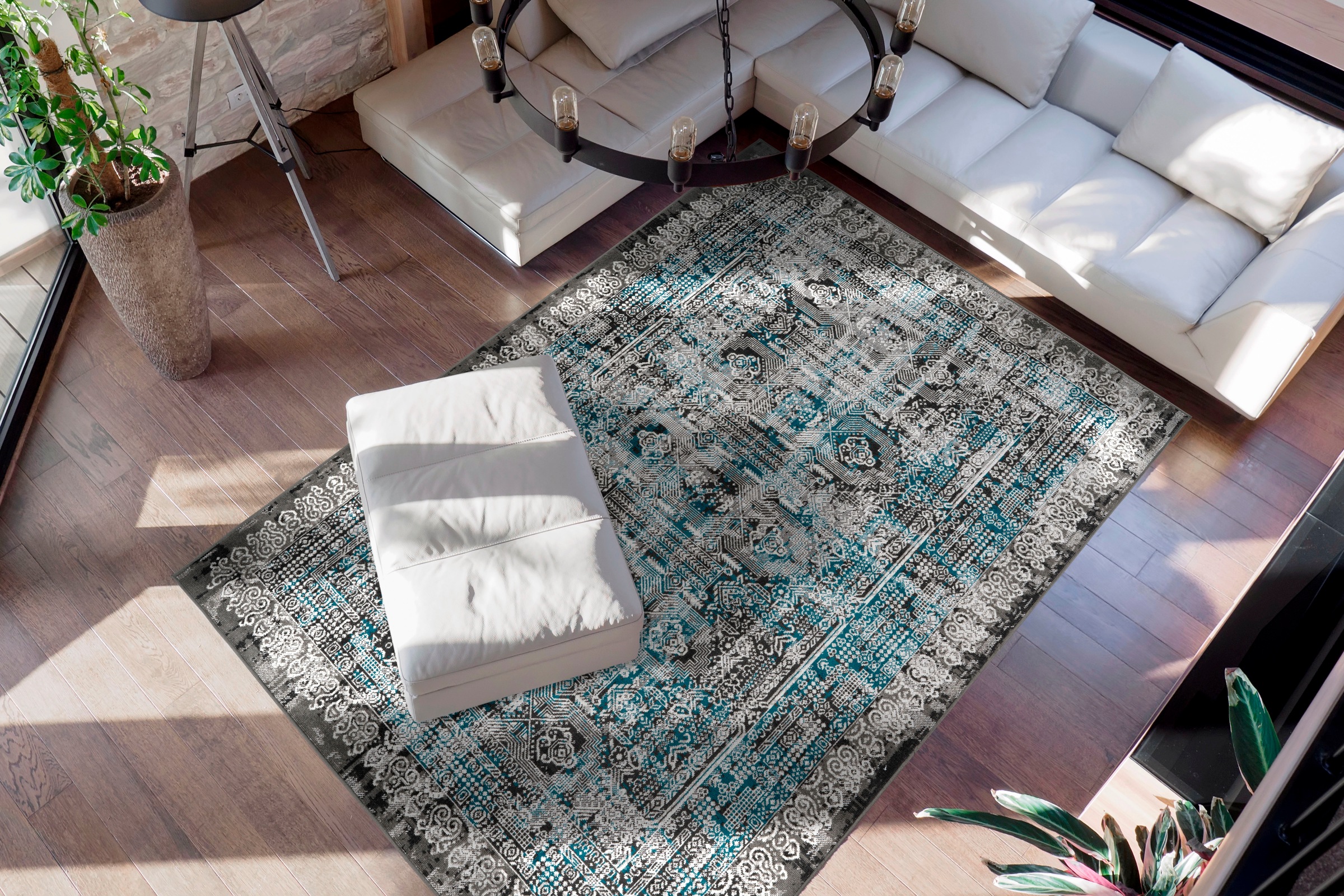 me gusta Teppich »Ariya 525«, rechteckig, 6 mm Höhe, Flachflor, gekettelt, Wohnzimmer