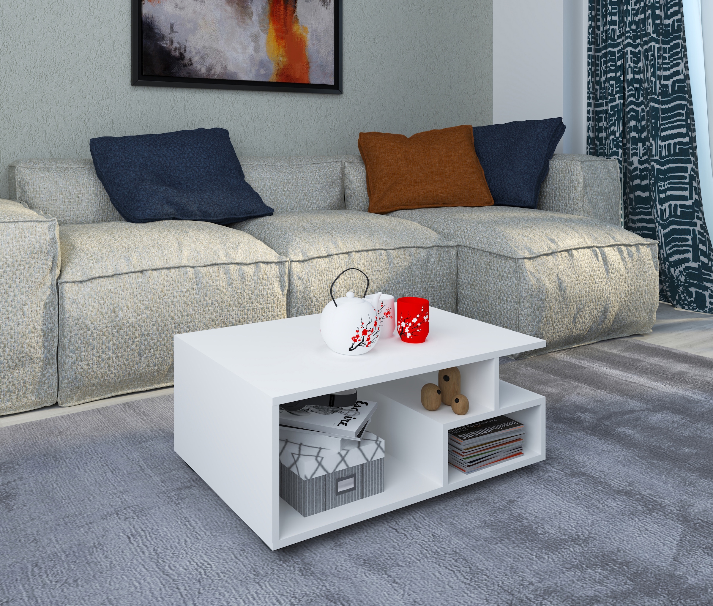 VCM Beistelltisch »Holz Sofatisch Couchtisch Wohnzimmertisch Sulas«