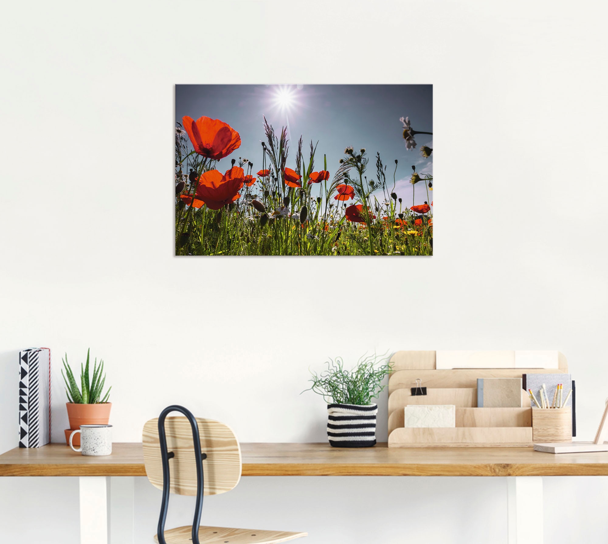 Artland »Mohnblumenwiese« Blumenwiese 1 Stk. tlg. für Innen- und Außenbereich geeignet, Outdoorbild