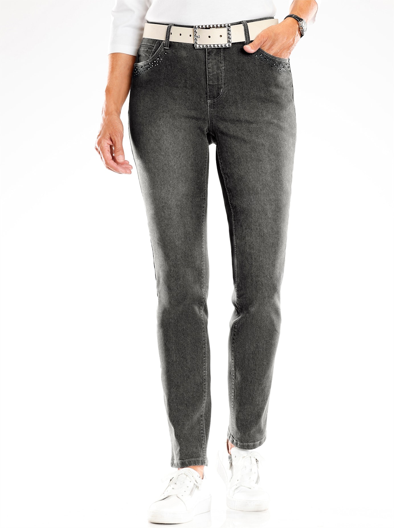 Inspirationen 5-Pocket-Jeans 1 Stk. tlg. günstig online kaufen