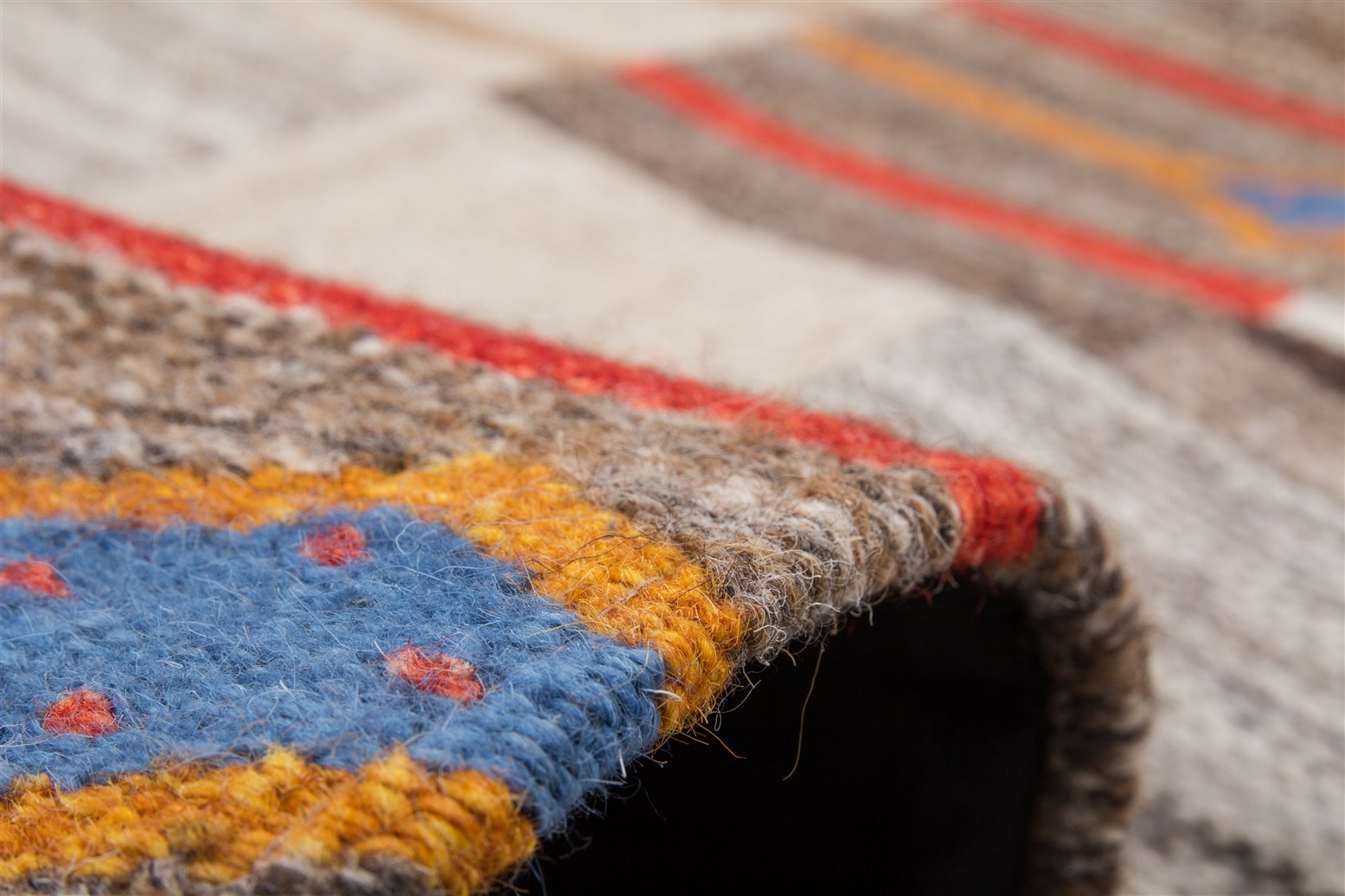 Kayoom Teppich »Radical 220«, rechteckig, 15 mm Höhe, Handgewebter Jacquard-Kilim, hochwertige Materialmischung