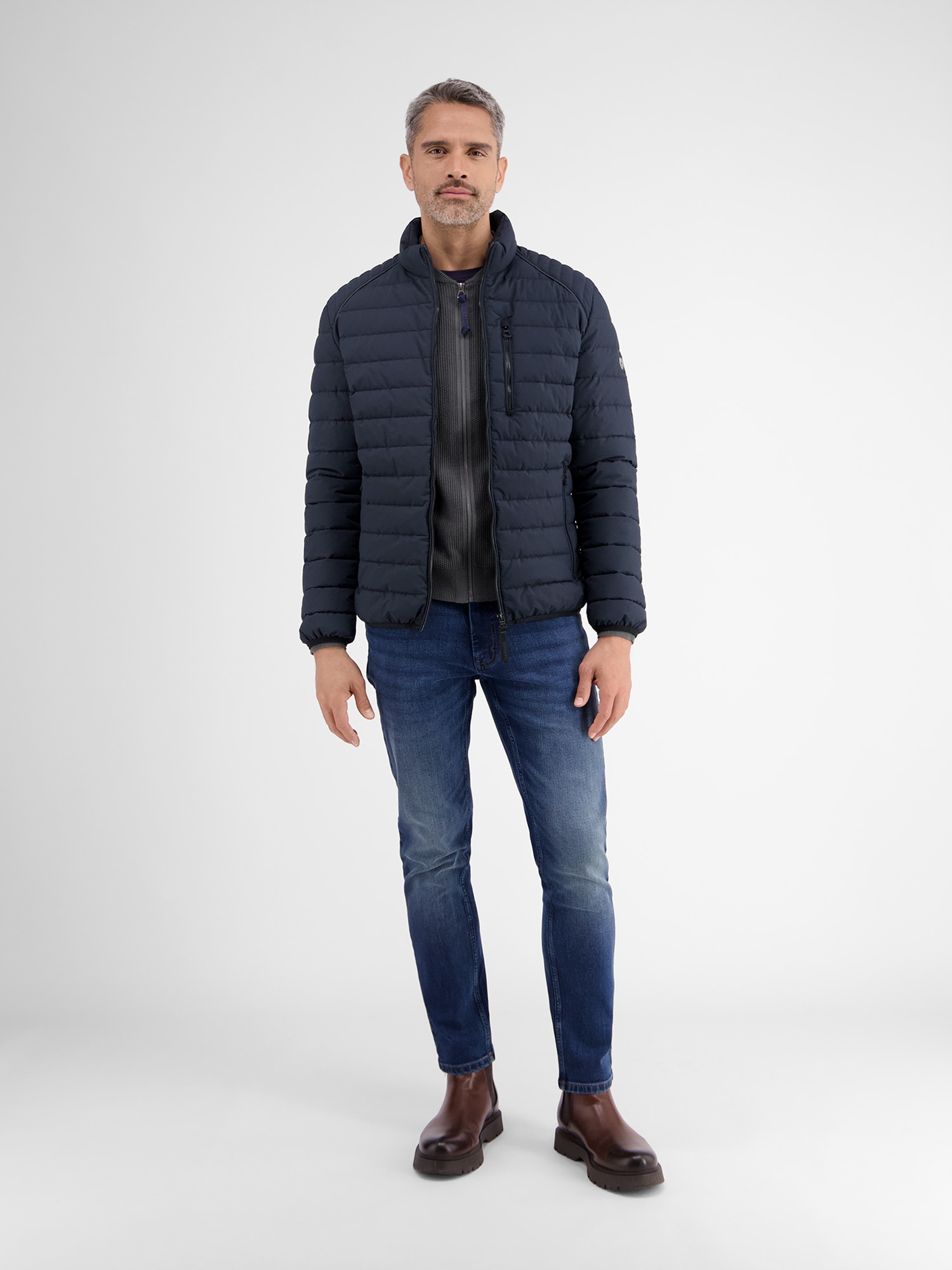 LERROS Steppjacke »LERROS Leichte Herren Funktions-Steppjacke«, ohne Kapuze, Wasser_Wind