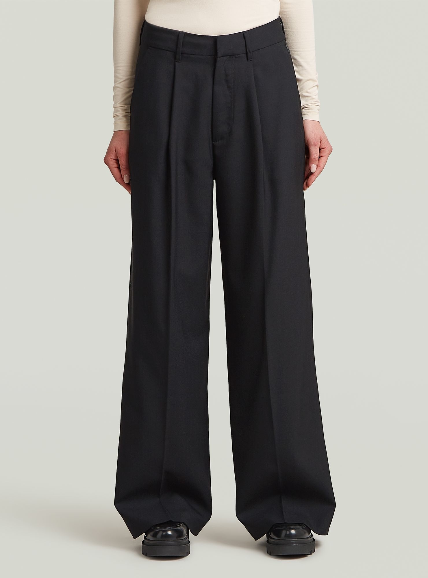 G-STAR Chinohose "Fluid Wide Leg Hose" günstig online kaufen