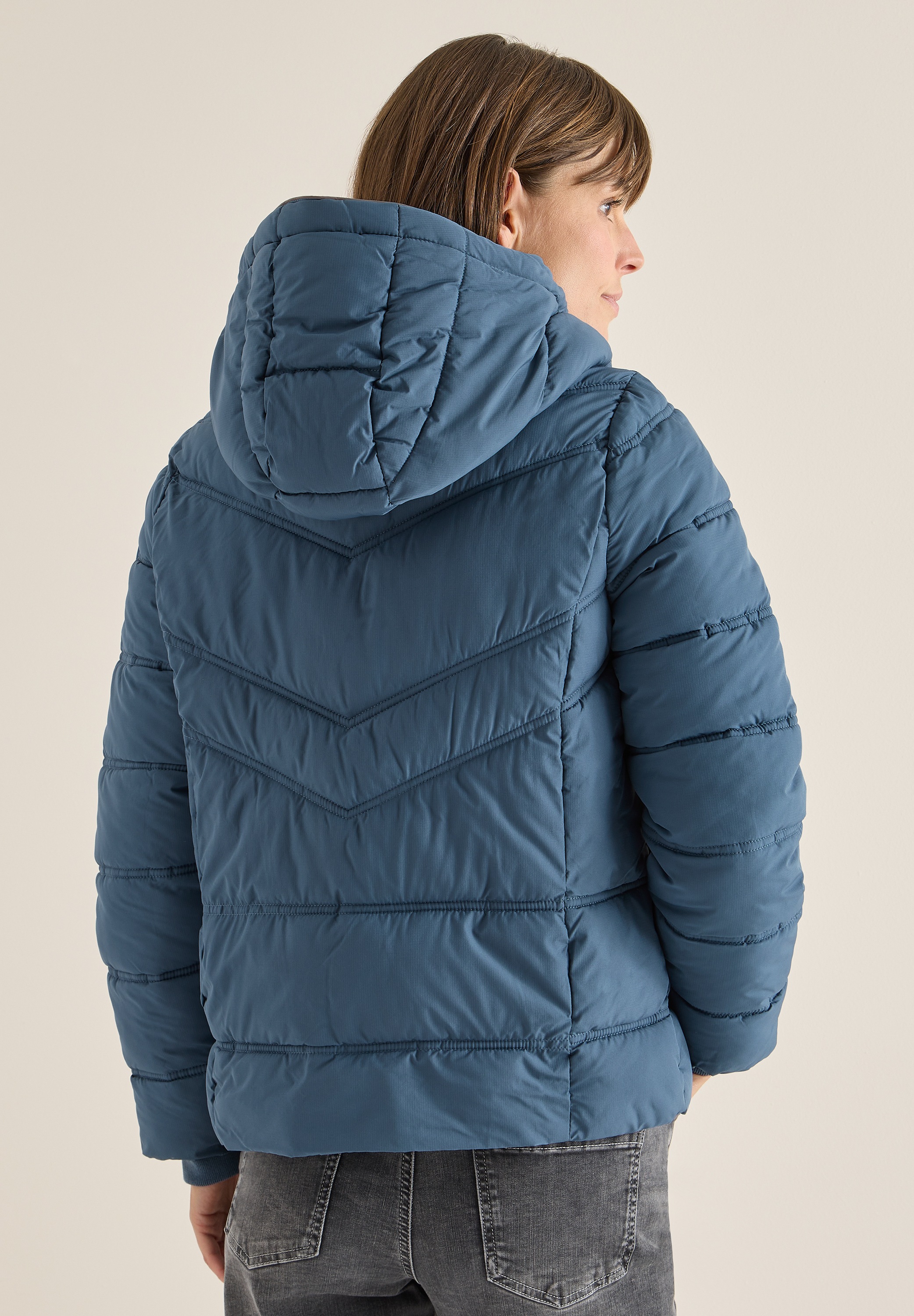 Cecil Steppjacke mit Kapuze mit reflektierenden Details günstig online kaufen