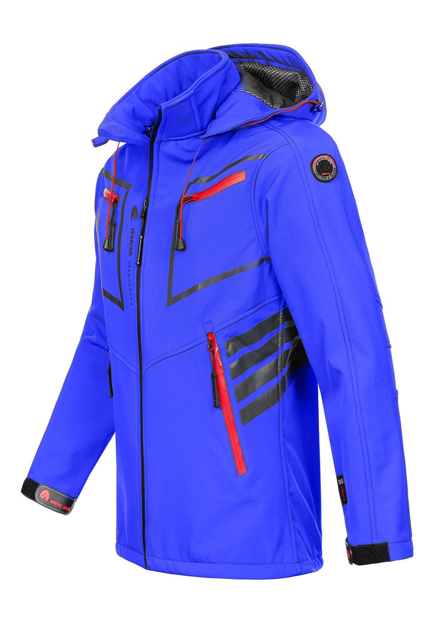 Arctic Seven Softshelljacke »ASPierr« sportliche Outdoor Funktionsjacke mit abnehmbarer Kapuze