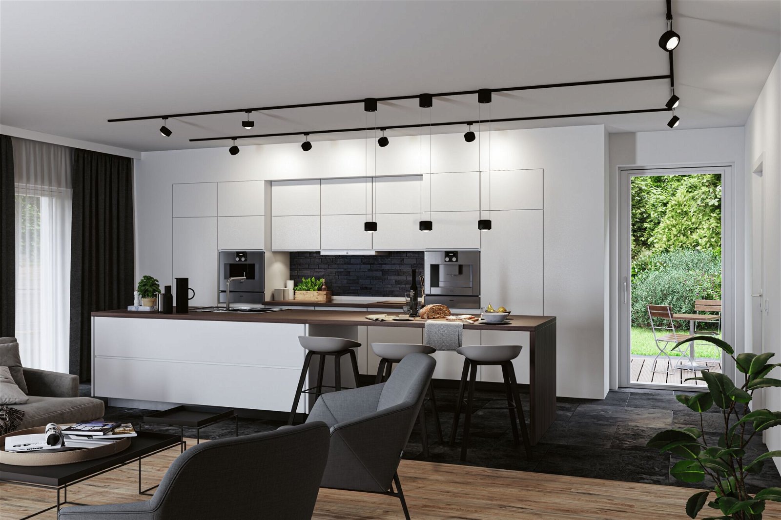 Paulmann Schienensystem-Leuchten »URail Pendel Aldan 8,5 / 1x4,5W 4000K 230V Schwarz matt, Schwarz«, 930lm / 530lm, dimmbar