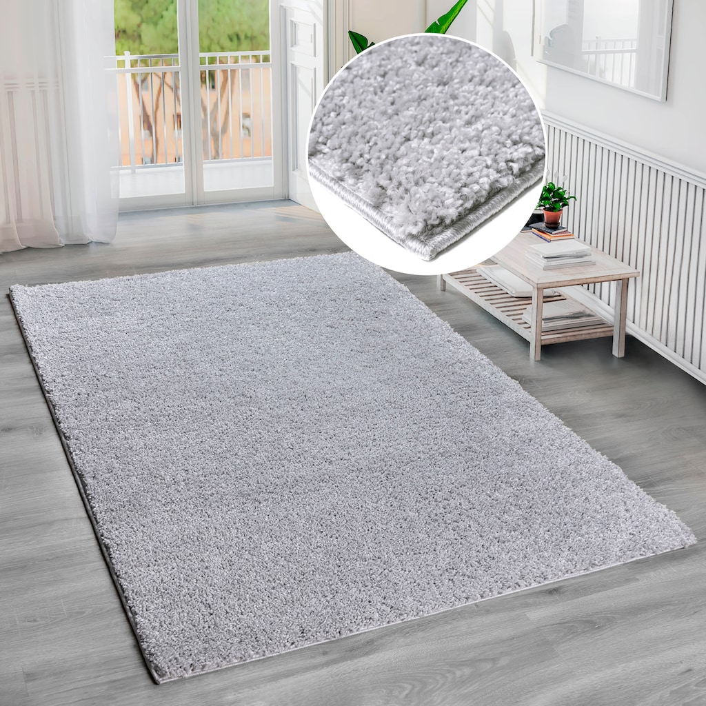 Bruno Banani Hochflor-Teppich »Shaggy Soft«, rechteckig