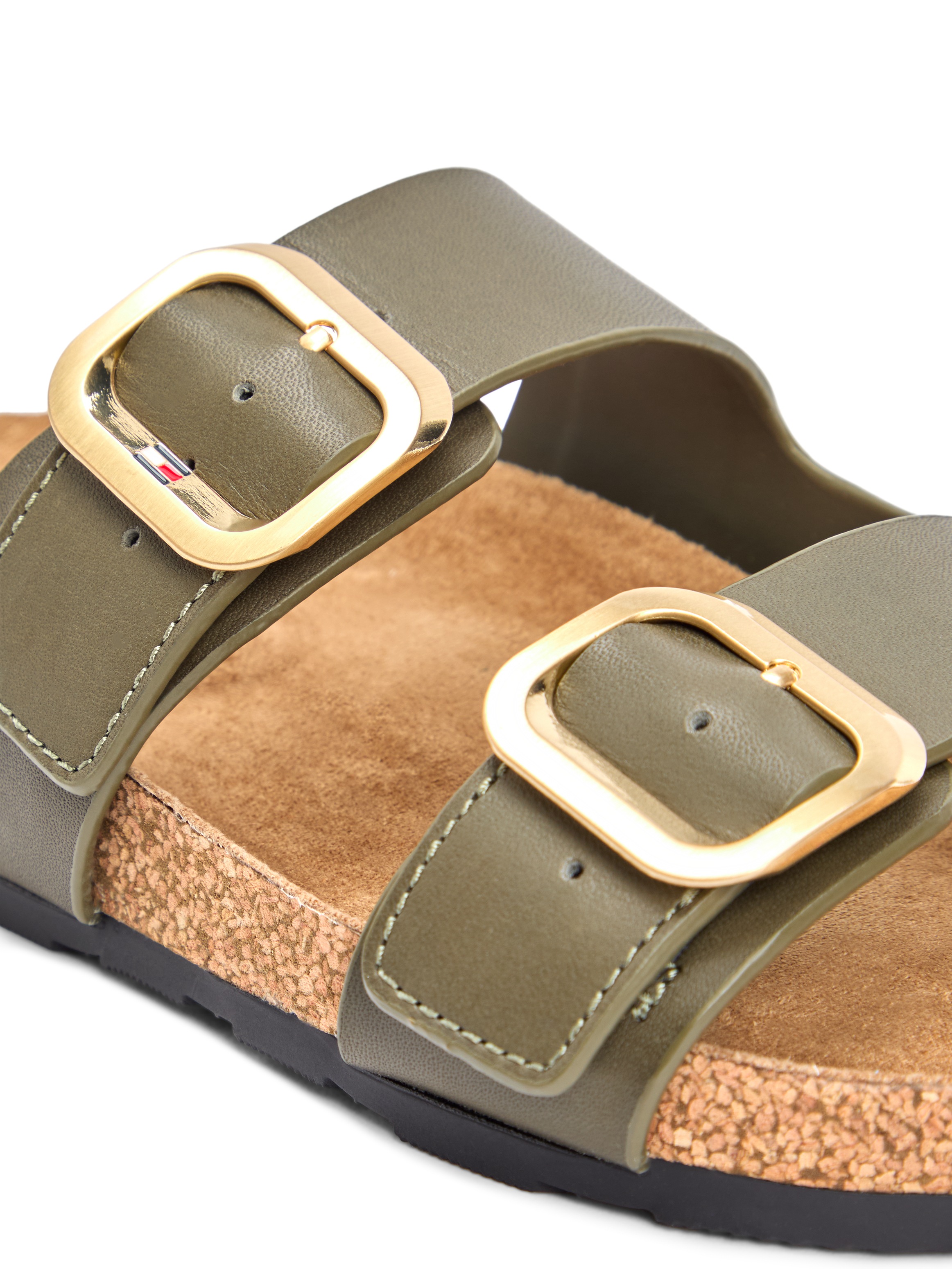 Tommy Hilfiger Pantolette "TH CLASSIC CORK SANDAL LEATHER" Sommerschuh, Sch günstig online kaufen
