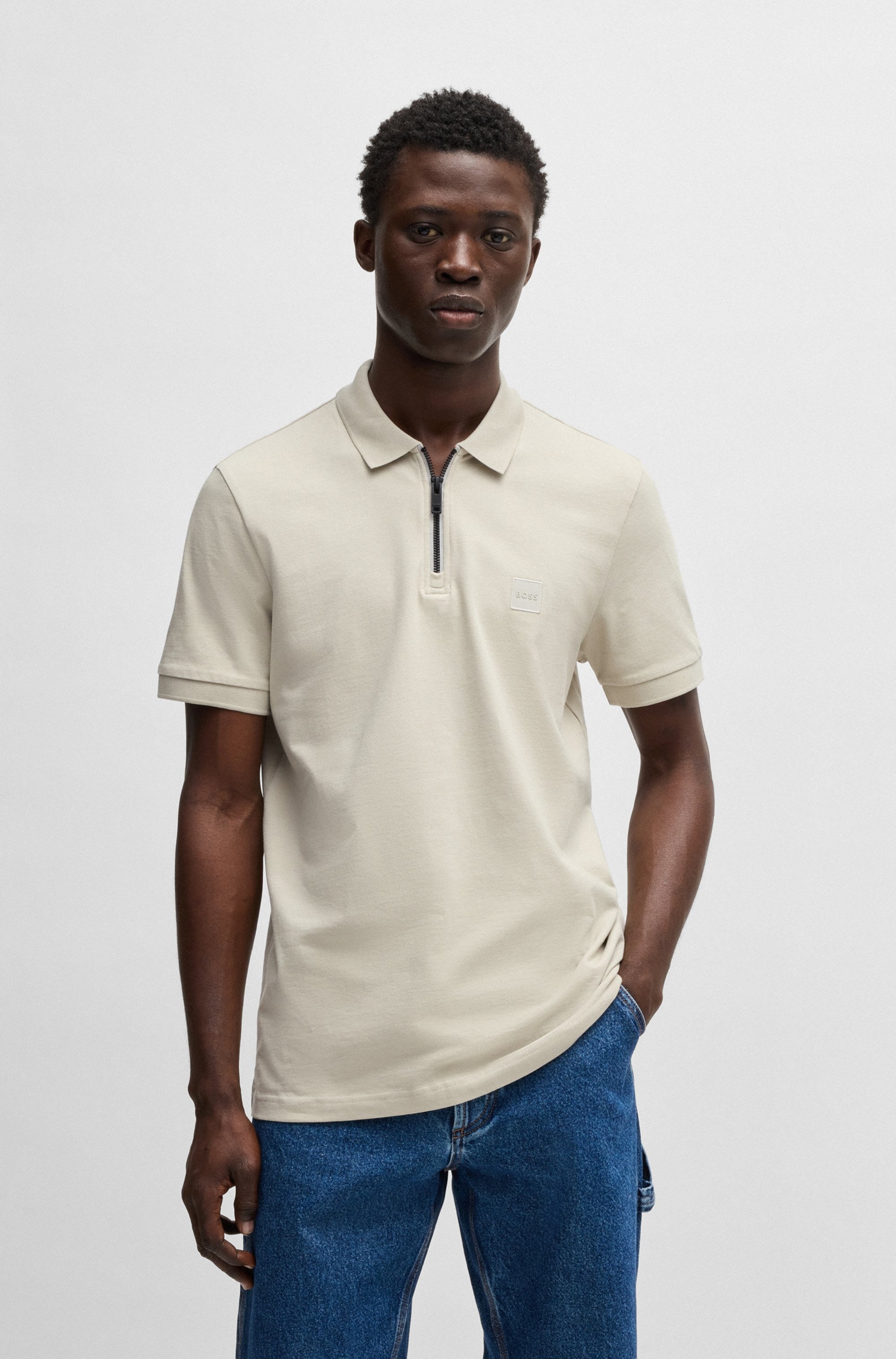 BOSS ORANGE Poloshirt "Passerzip 1025", mit Polokragen günstig online kaufen