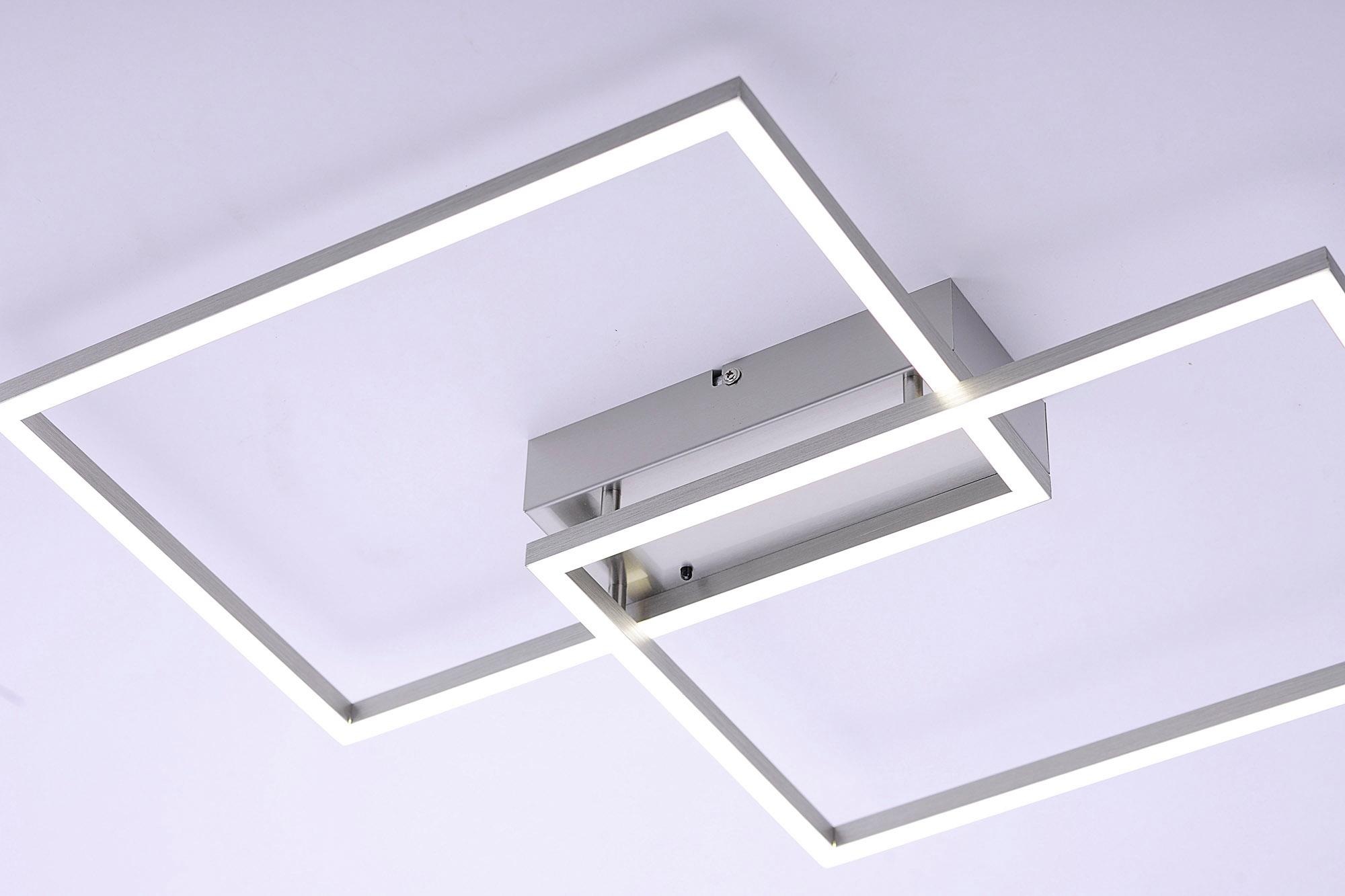 JUST LIGHT Deckenleuchte »IVEN«, 2 flammig, Leuchtmittel LED-Board | LED fest integriert, CCT-Farbtemperaturregelung, Dimmbar über Funkfernbed., Memoryfunktion