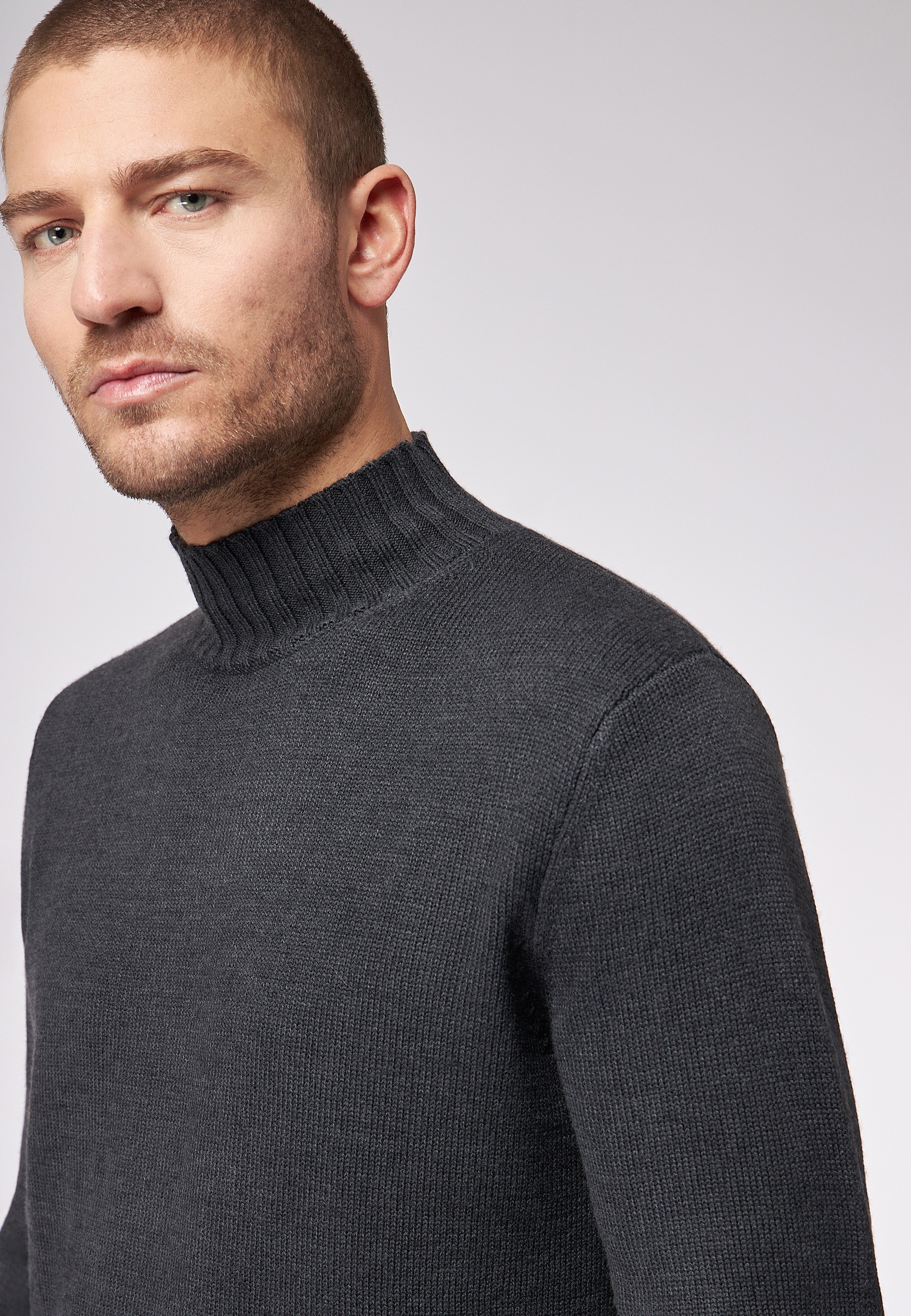 Roy Robson Strickpullover »Mit Stehkragen«