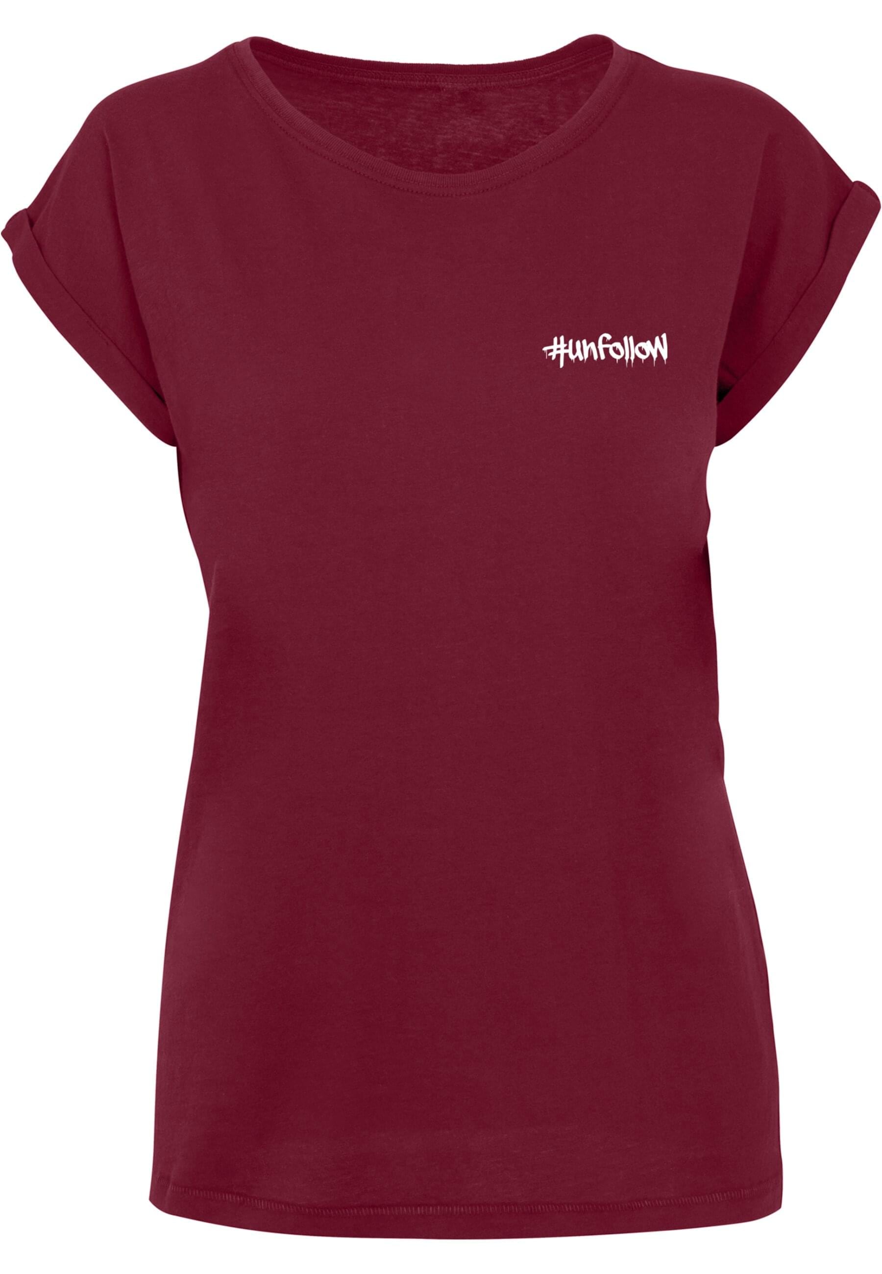 Merchcode T-Shirt "Merchcode Damen Ladies Unfollow Extended Shoulder Tee" 1 günstig online kaufen