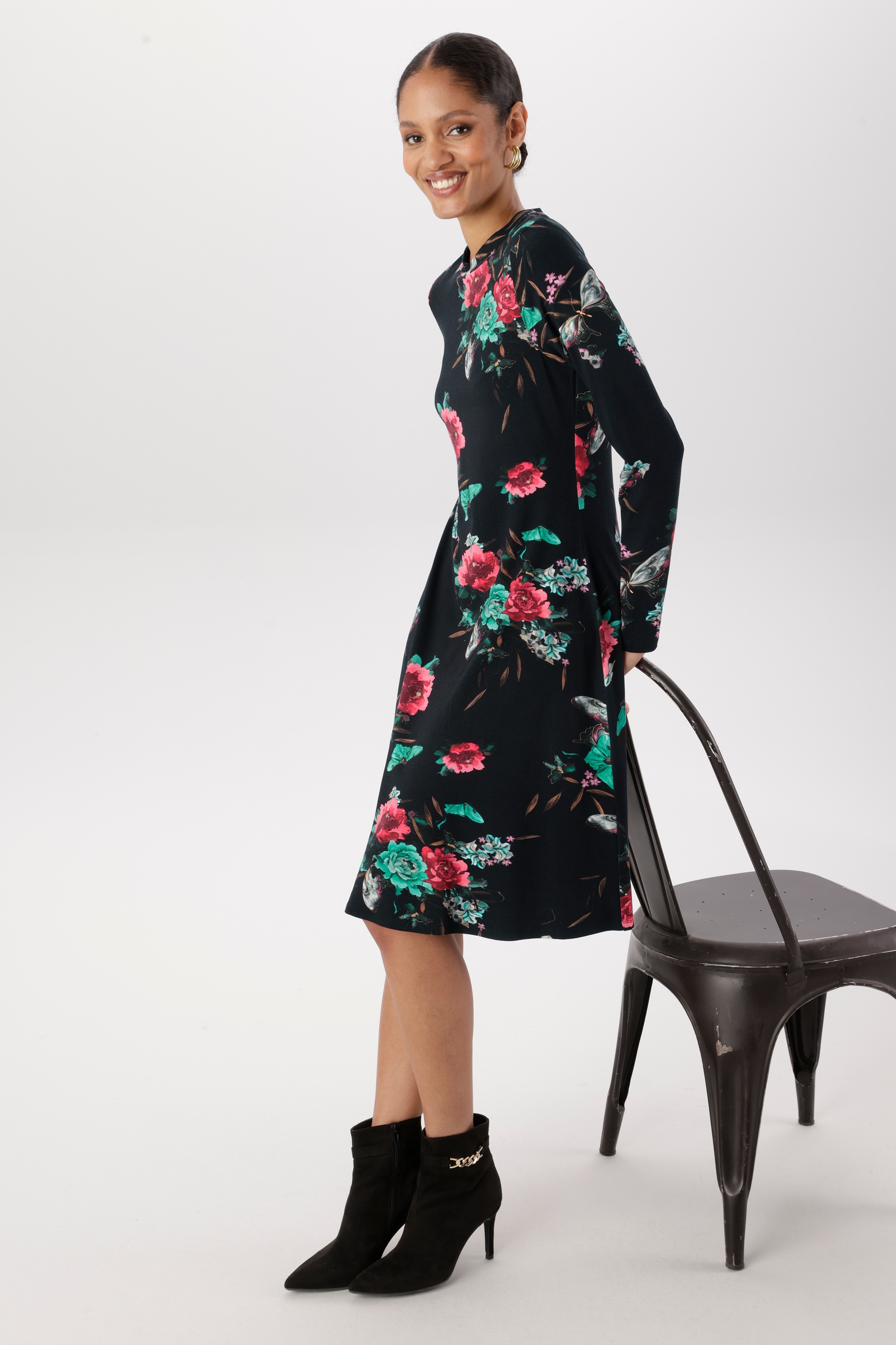 Aniston SELECTED Jerseykleid in leichter A-Linien-Form - NEUE KOLLEKTION
