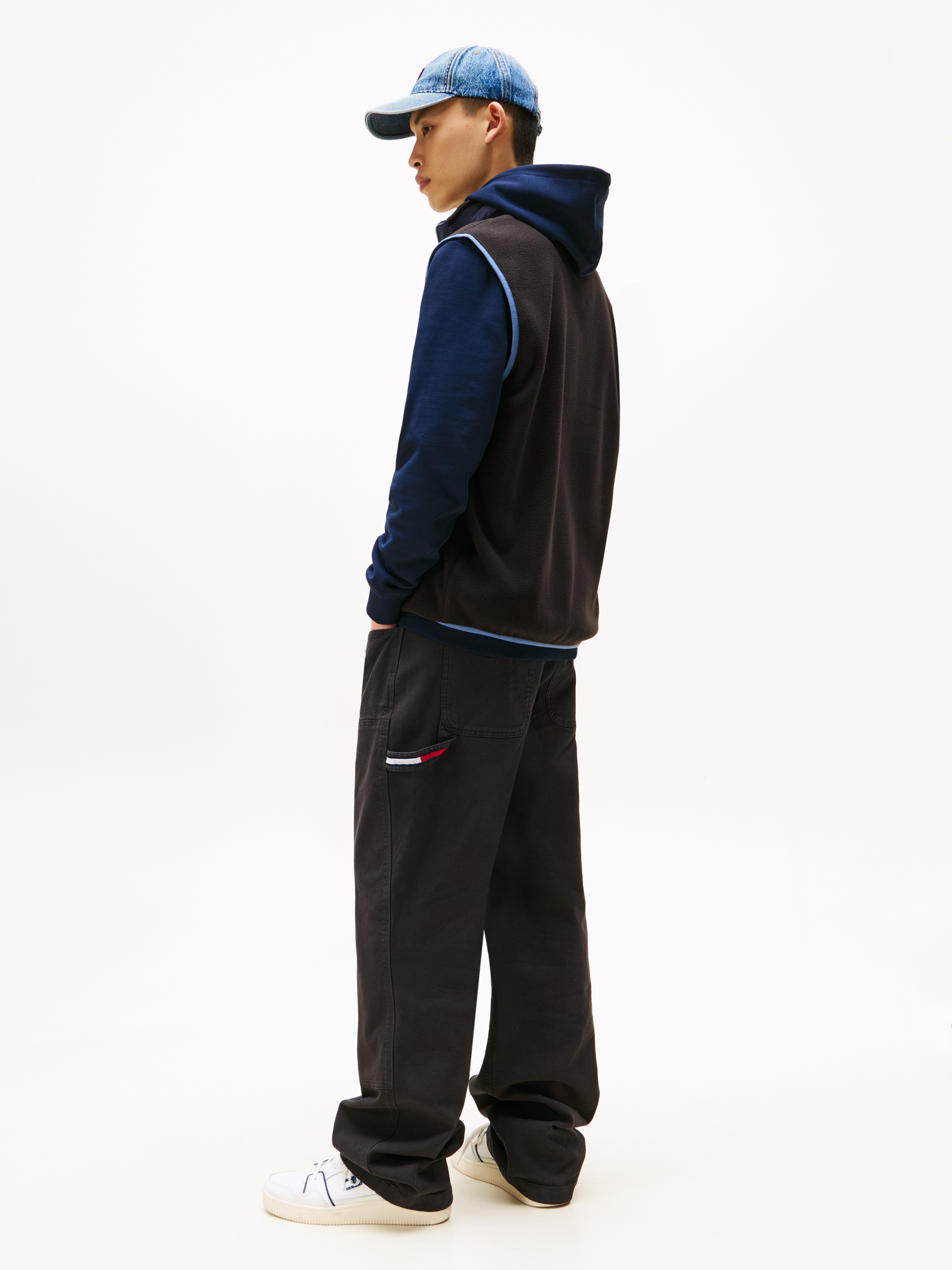 Tommy Jeans Fellimitatweste »TJM REG POLAR FLEECE VEST EXT«, Mit Rundhalsausschnitt