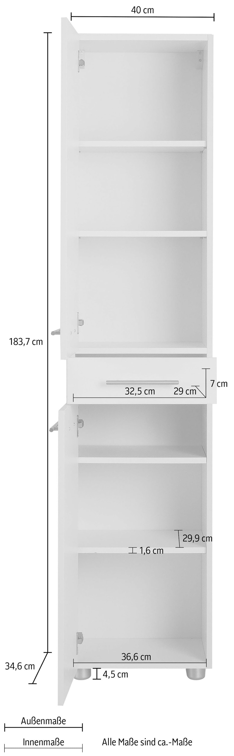 OPTIFIT Hochschrank »Bern«