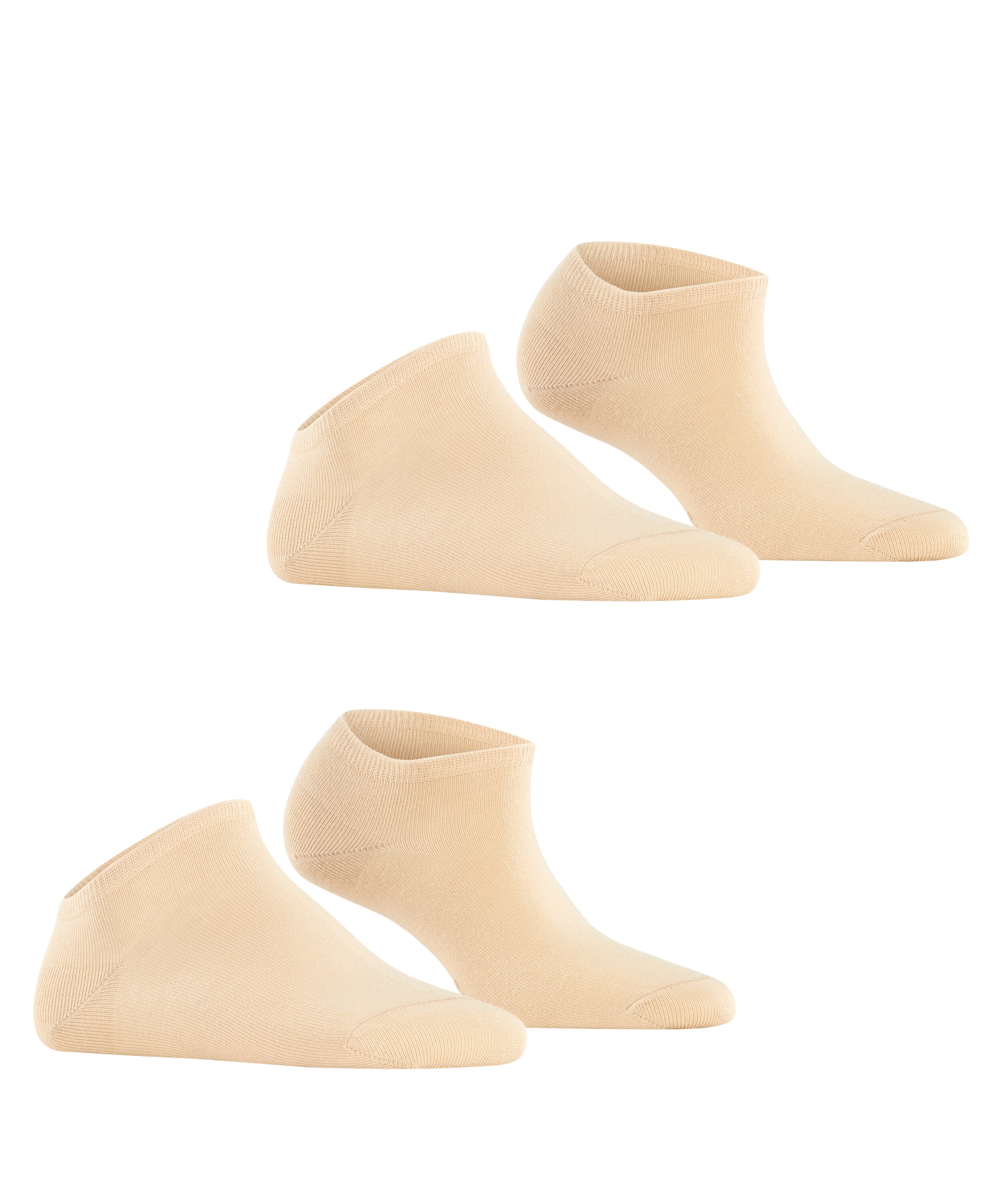 Esprit Sneakersocken »Uni« 2 Paar,  verstärkt, knöchelfrei und aus weichem Material Baumwolle