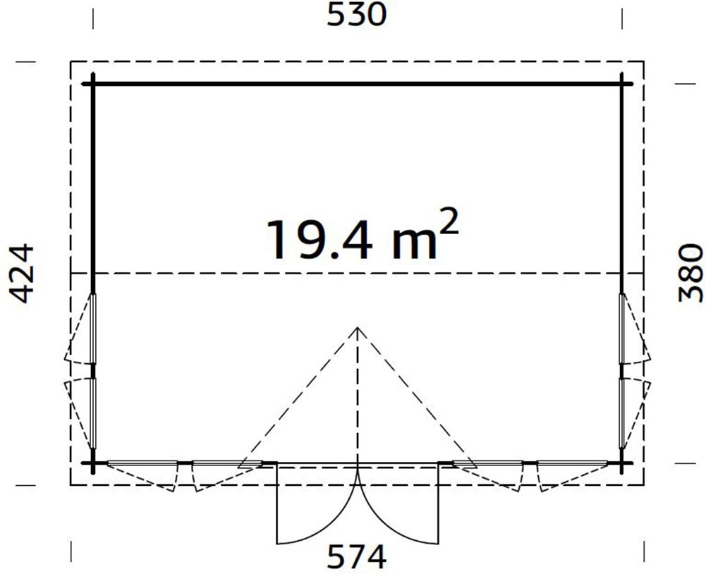 Palmako Gartenhaus »Claudia« verschiedene Farben