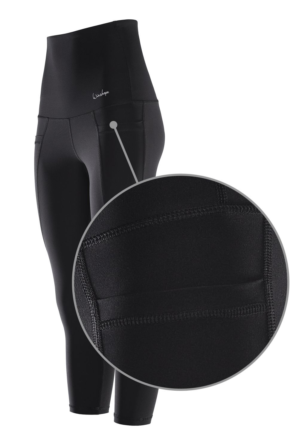 Thumbnail - Winshape Leggings "Functional Power Shape 7/8-Tights HWL314", High Waist mit praktischen Taschen