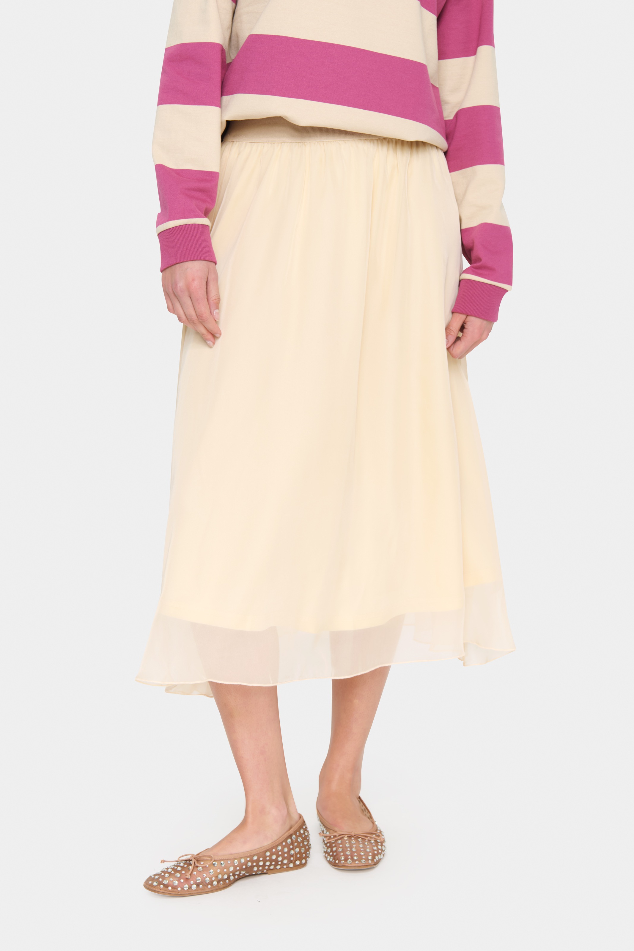 Saint Tropez Midirock "CoralSZ Skirt", aus Chiffon günstig online kaufen