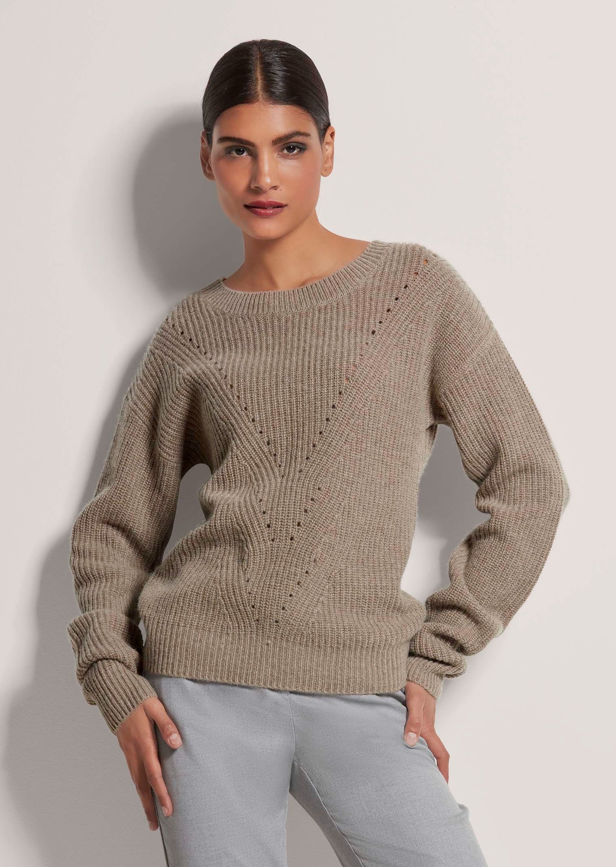 MADELEINE Longpullover »Pullover Rundhals-Pullover«