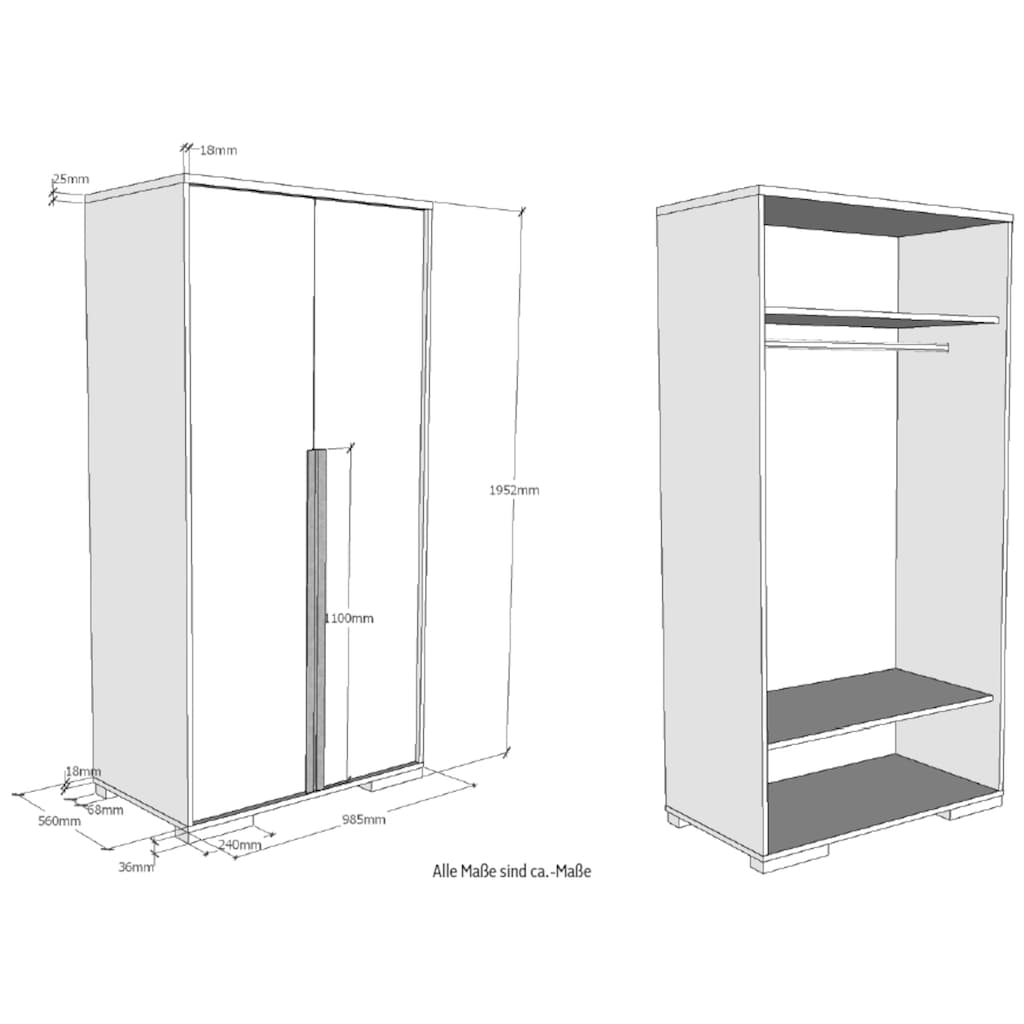 Vipack Kleiderschrank »London«