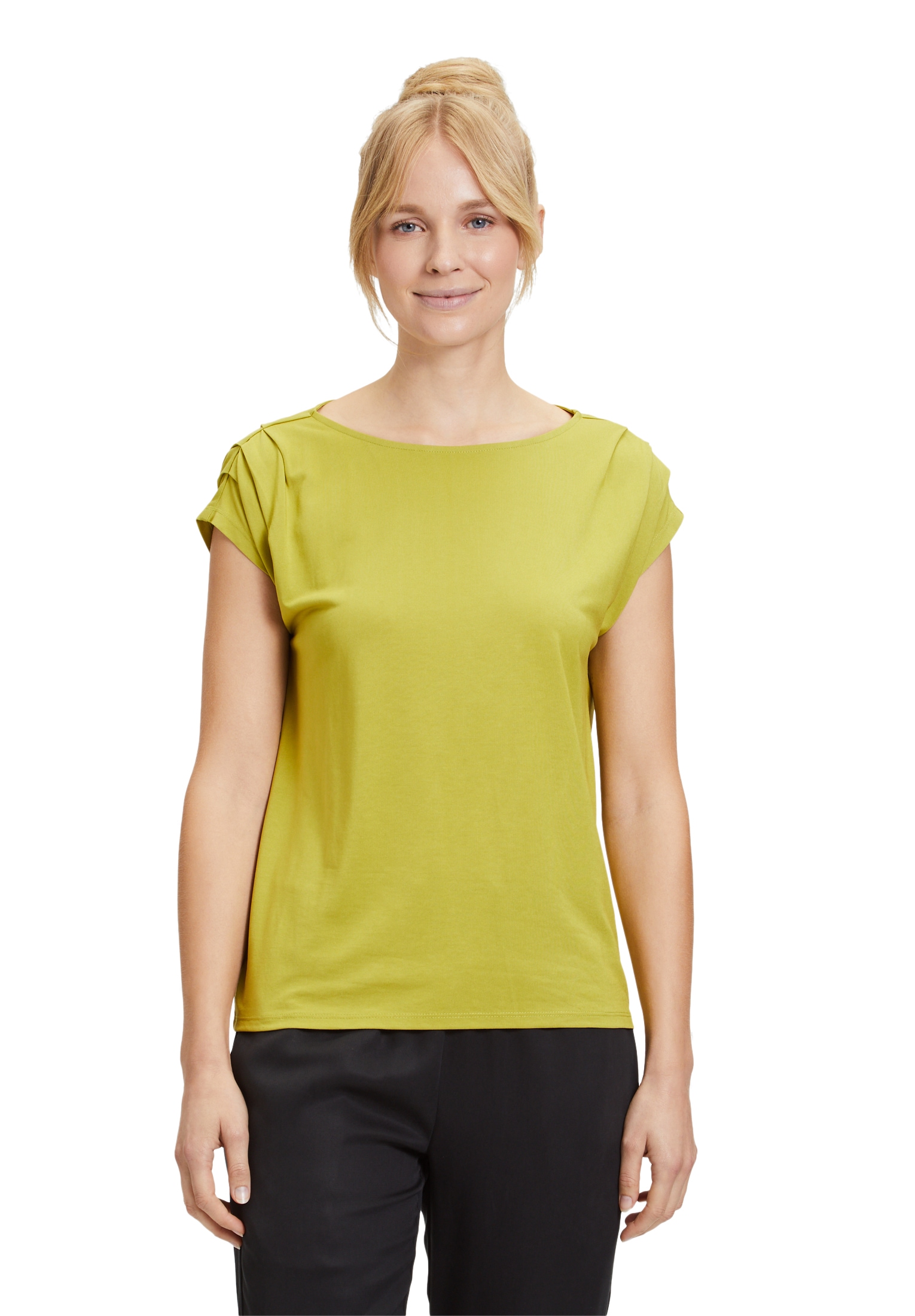 Cartoon Kurzarmshirt "Cartoon Damen Basic Shirt mit überschnittenen Ärmeln" günstig online kaufen