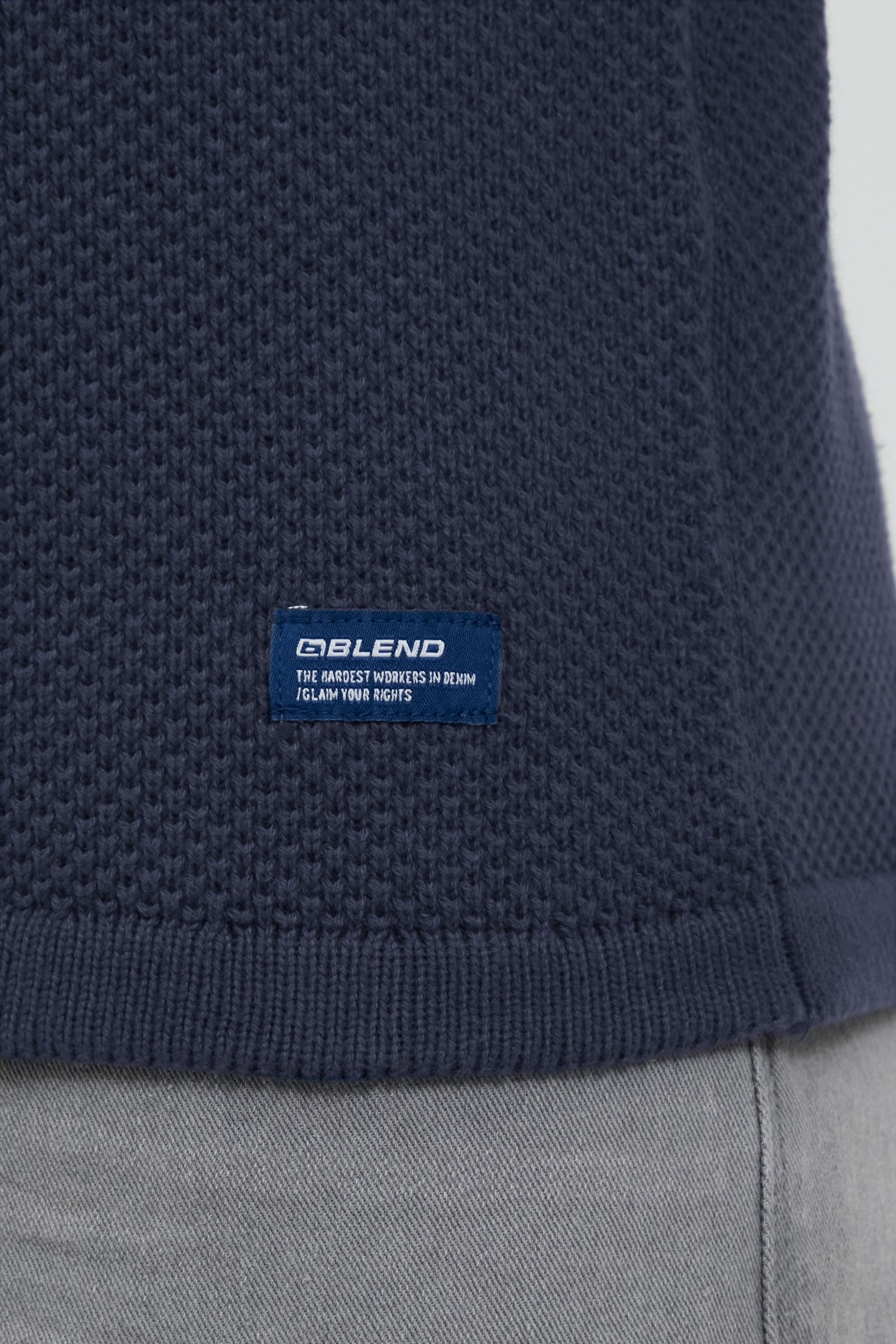 Blend Strickpullover »BHAlfons« Stilvoller Grobstrick-Pullover mit Rundhalsausschnitt