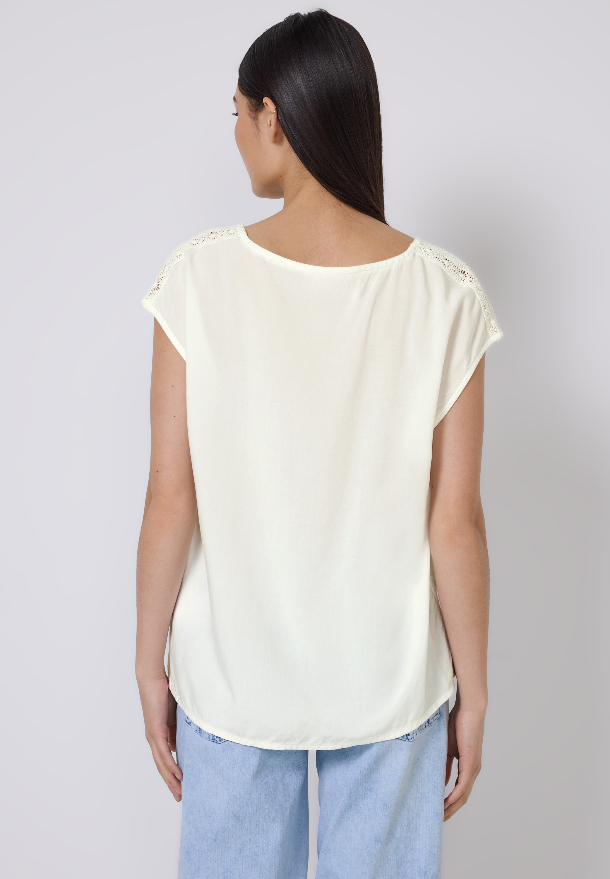 STREET ONE STUDIO Shirtbluse, mit V-Ausschnitt