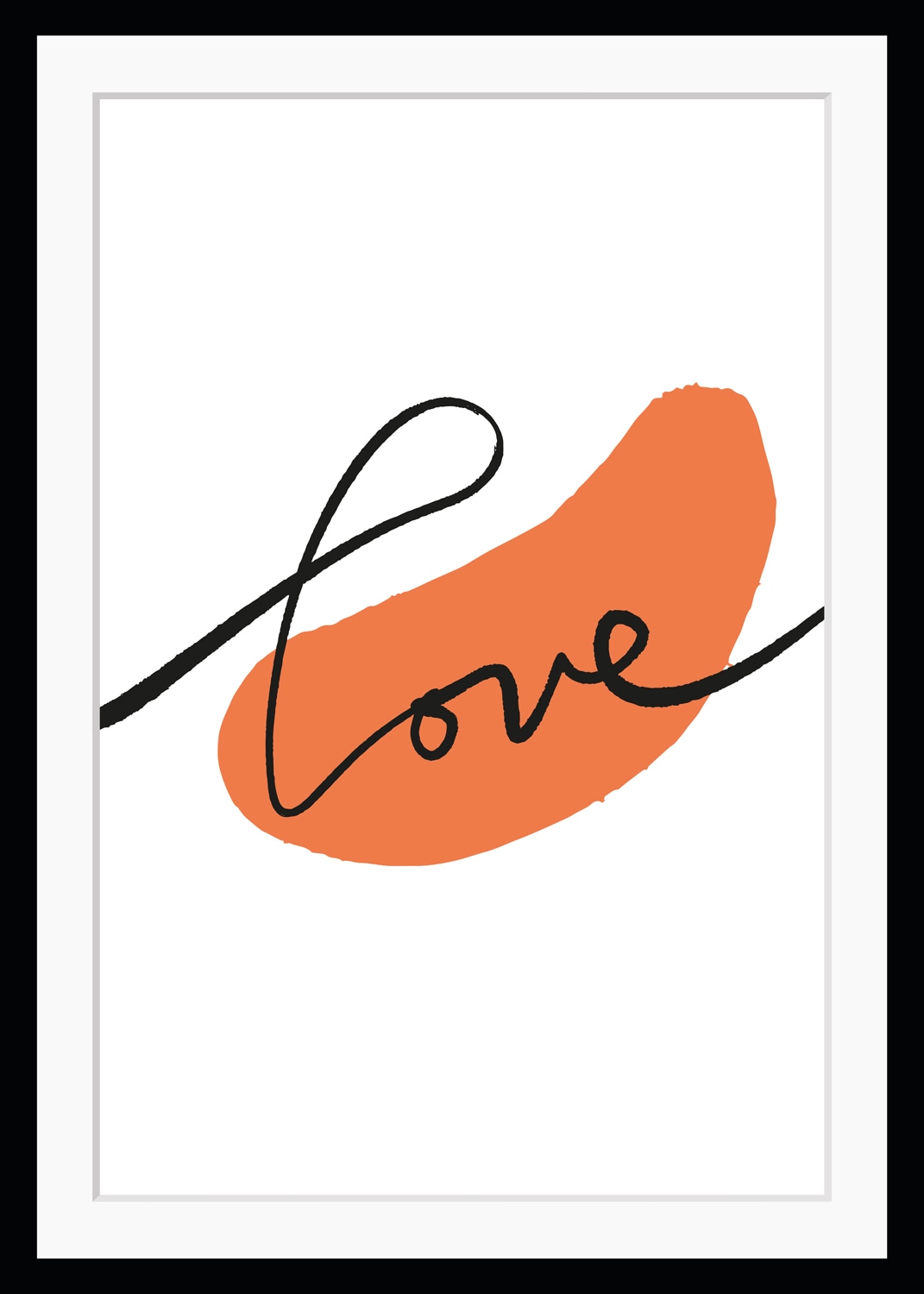 queence Bild "Love", Abstrakt, Figuren, gerahmt, Abstrakt günstig online kaufen