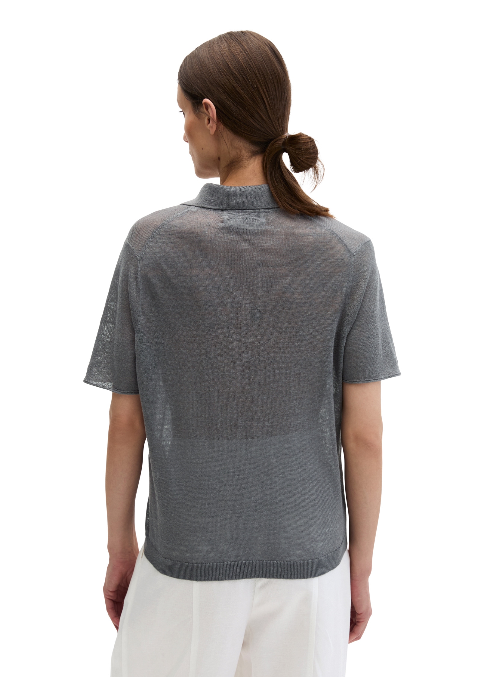 Marc O'Polo Polokragenpullover »aus reinem Leinen«