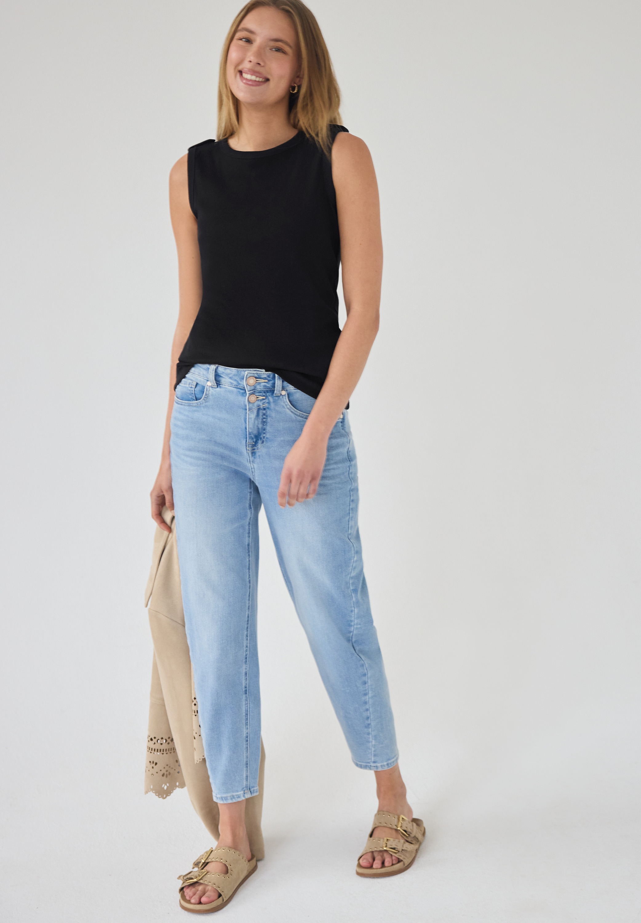 STREET ONE STUDIO Ripptanktop mit Rippstrick-Struktur