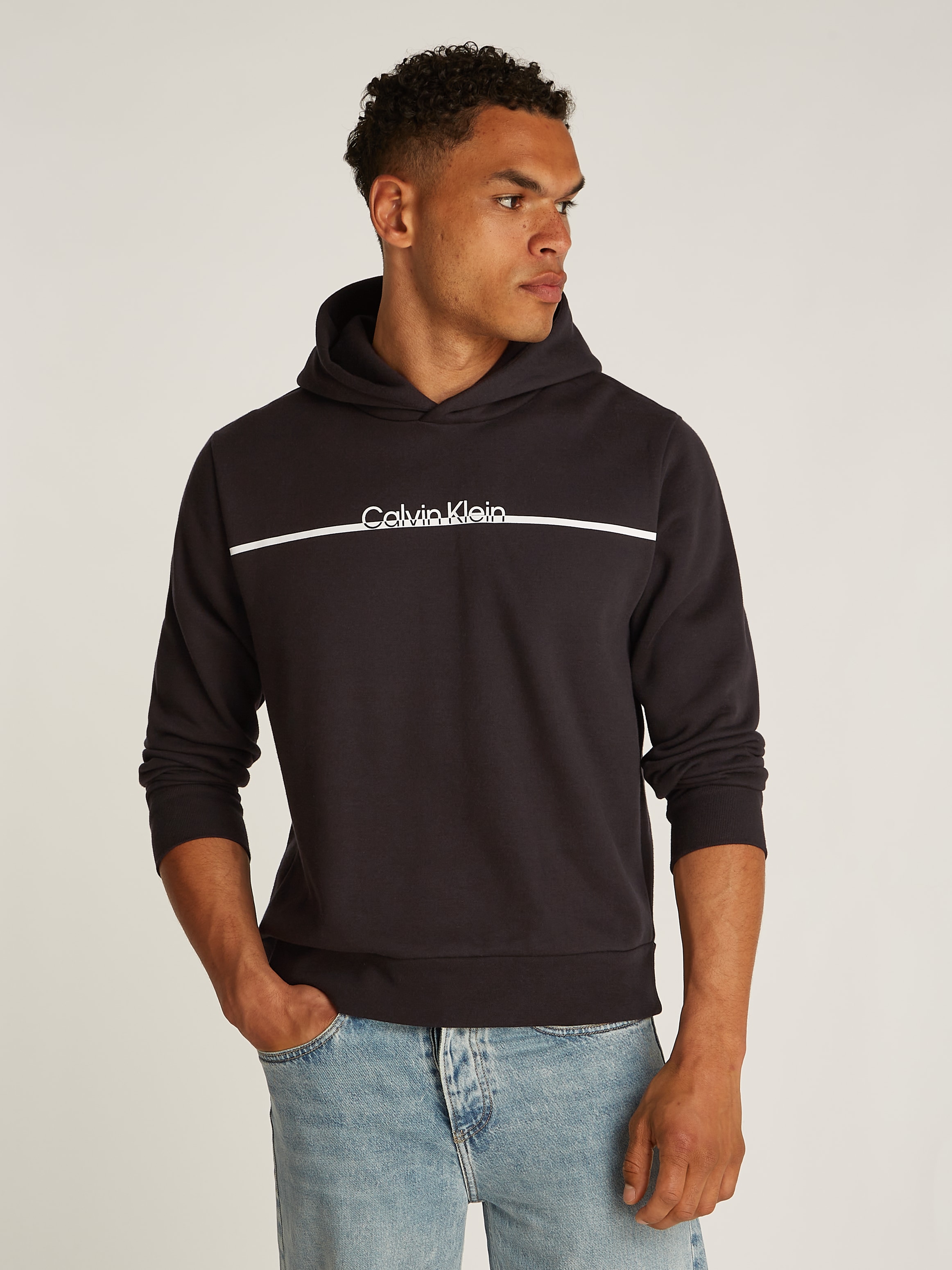 Calvin Klein Sweatshirt "SPLIT LINE LOGO HOODIE", mit Logoprint günstig online kaufen